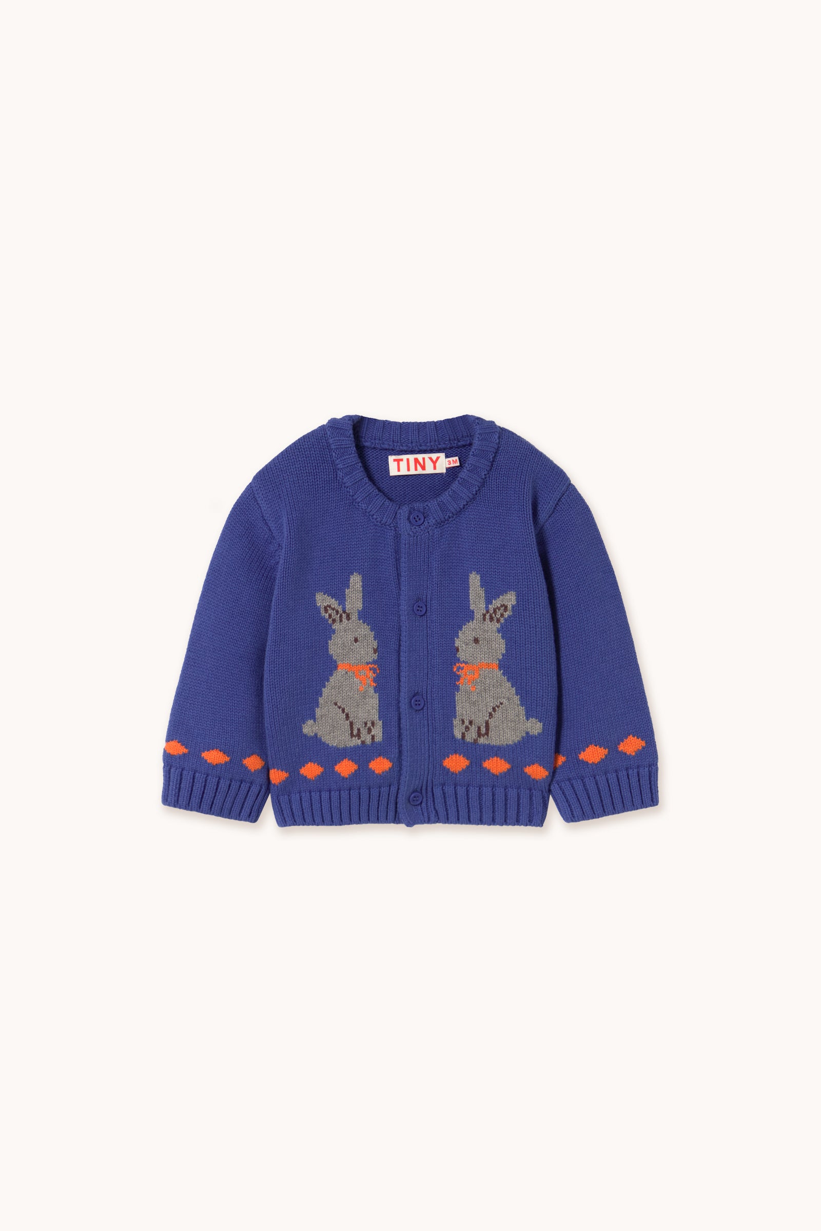 RABBITS BABY CARDIGAN dark blue