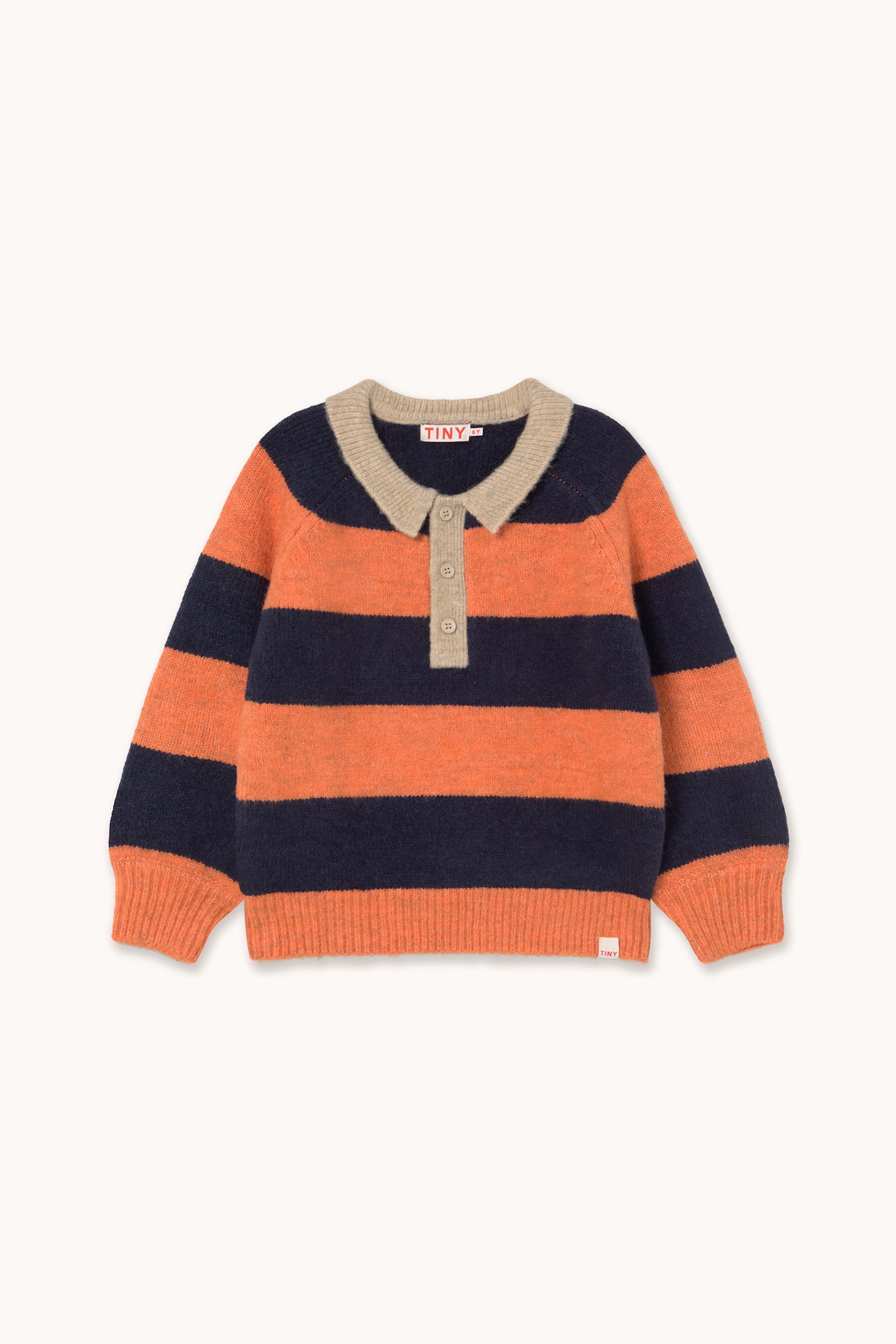 STRIPES SWEATER navy/summer red