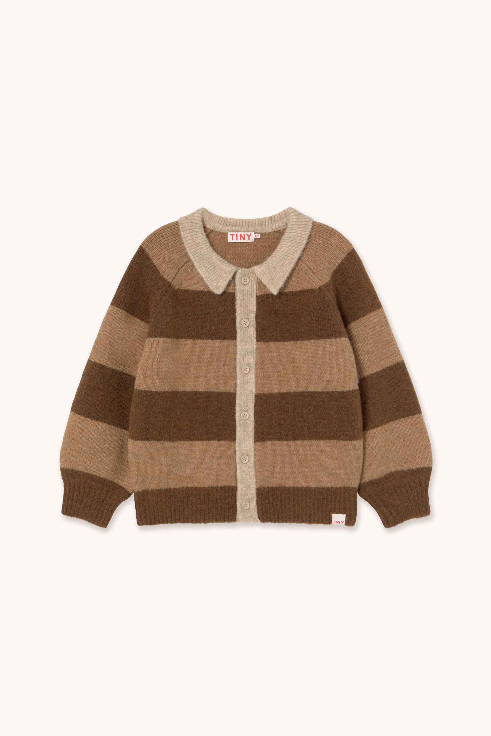 STRIPES CARDIGAN dark brown/light brown