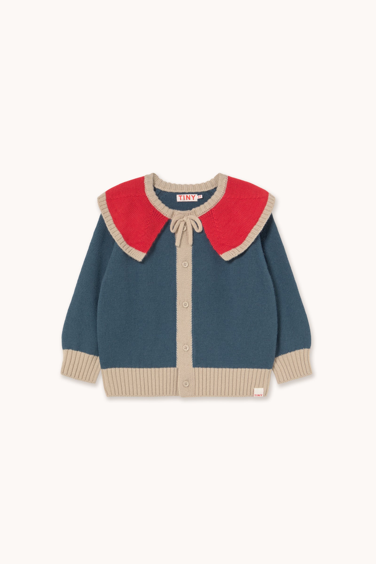COLOR BLOCK CARDIGAN light navy