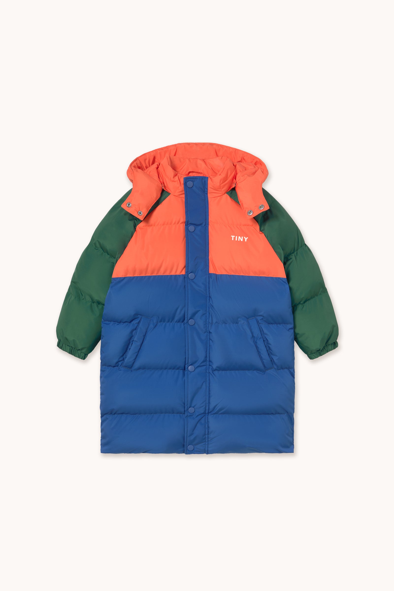 COLOR BLOCK PADDED JACKET dark blue