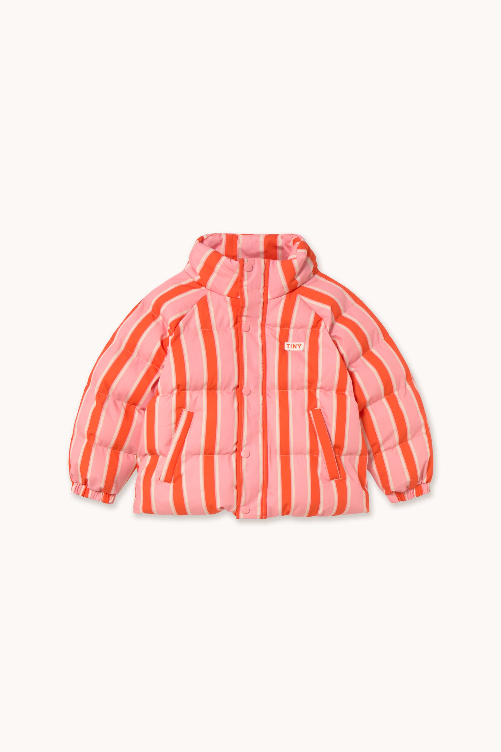 CHAQUETA ACOLCHADA RETRO STRIPES summer red/pink