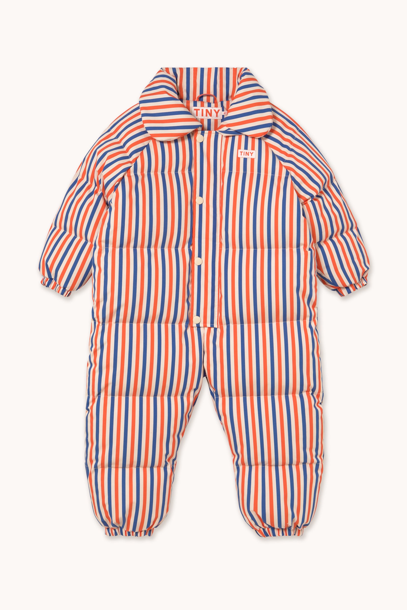 STRIPES PADDED OVERALL summer red/dark blue