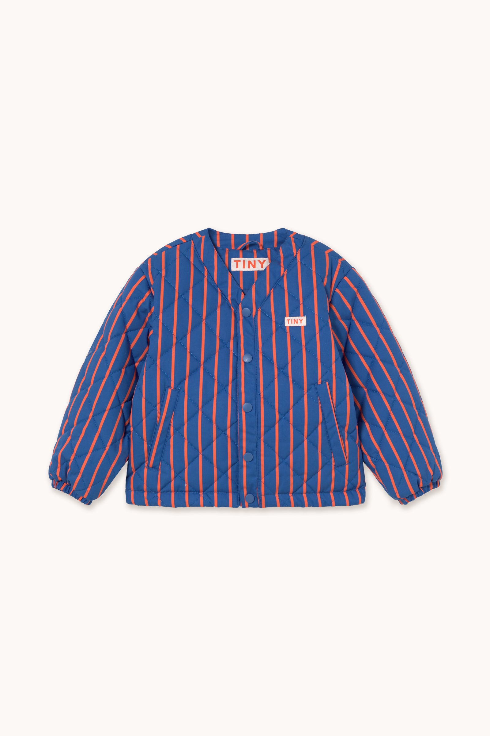 DIAMOND PADDED JACKET summer red/dark blue