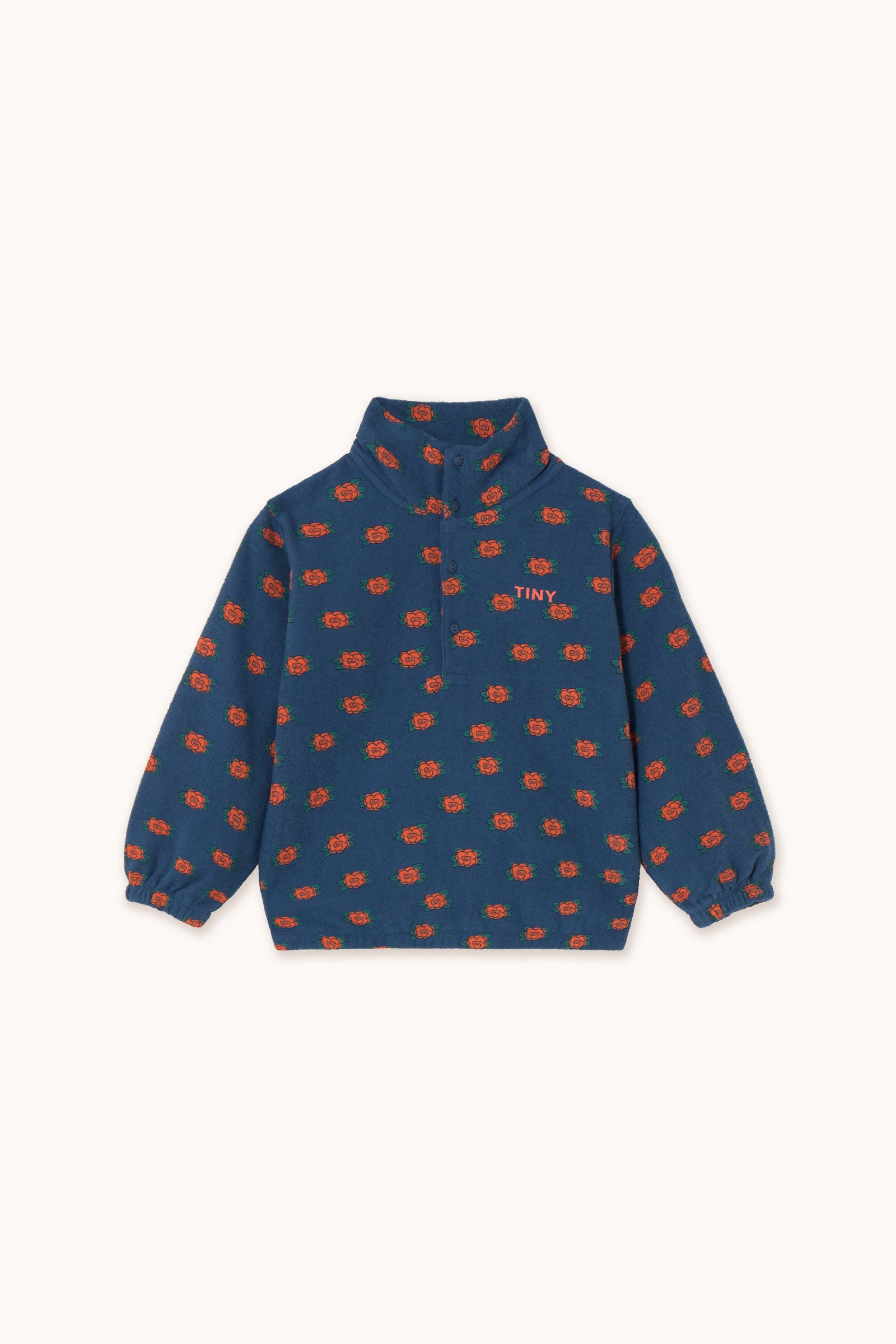 CAMELIAS MOCKNECK SWEATSHIRT light navy