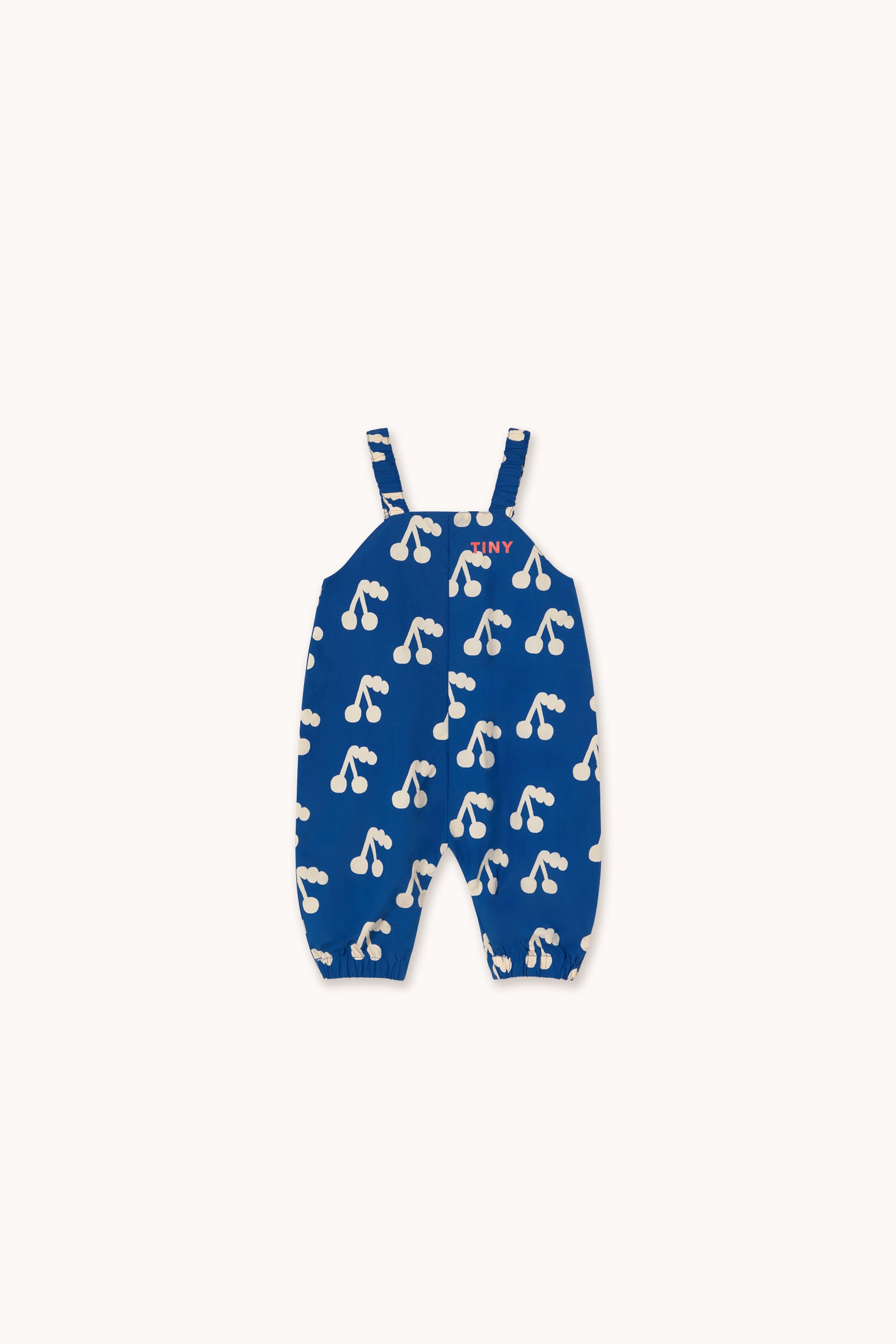 CHERRIES WOVEN BABY DUNGAREE dark blue