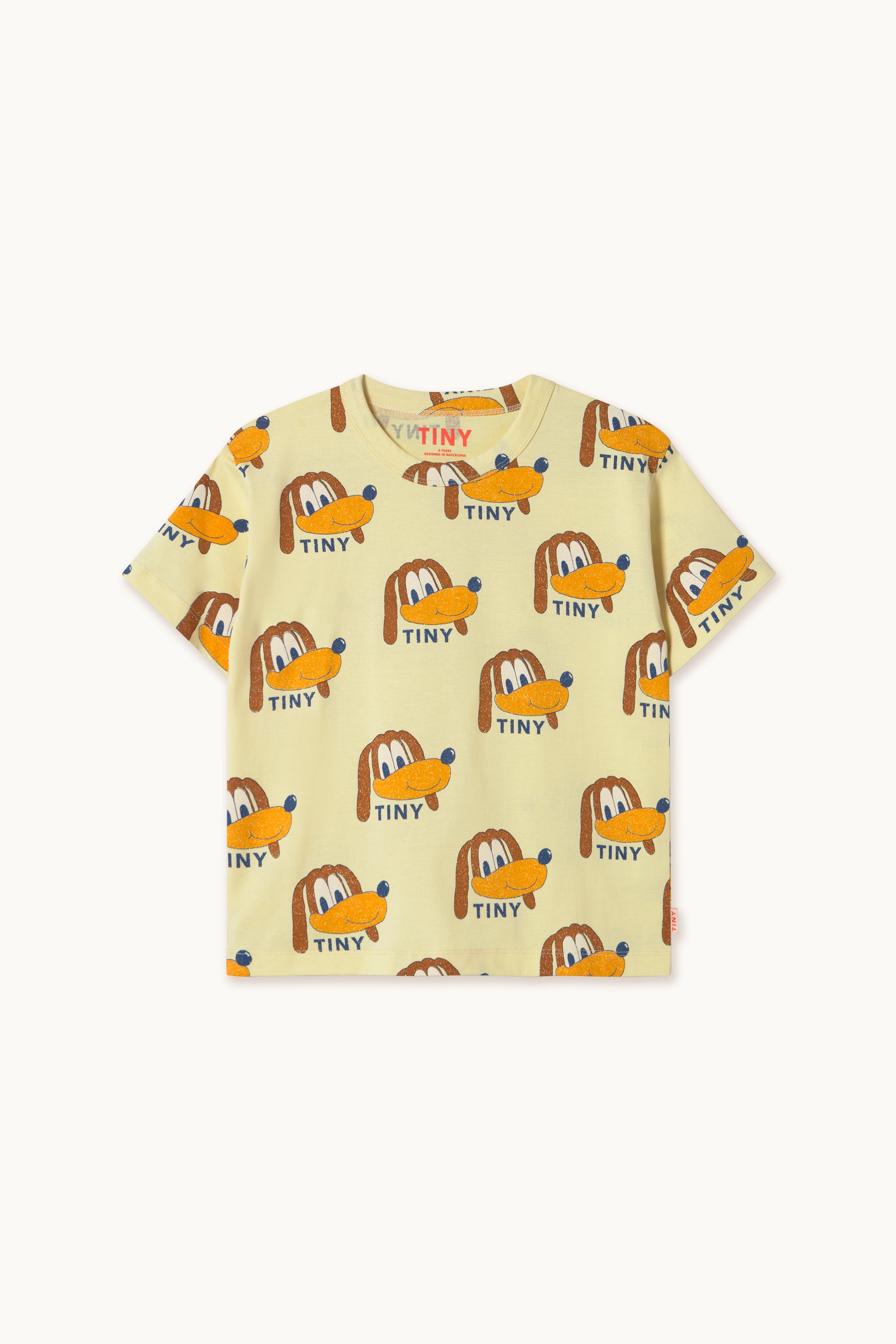DOGS TEE dusty yellow