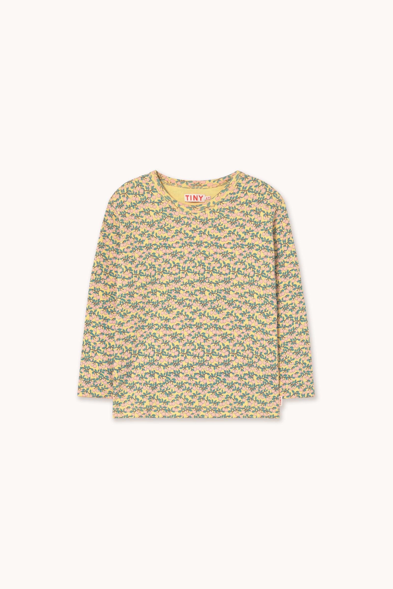 MINI APPLES AOP RIB TEE mellow yellow