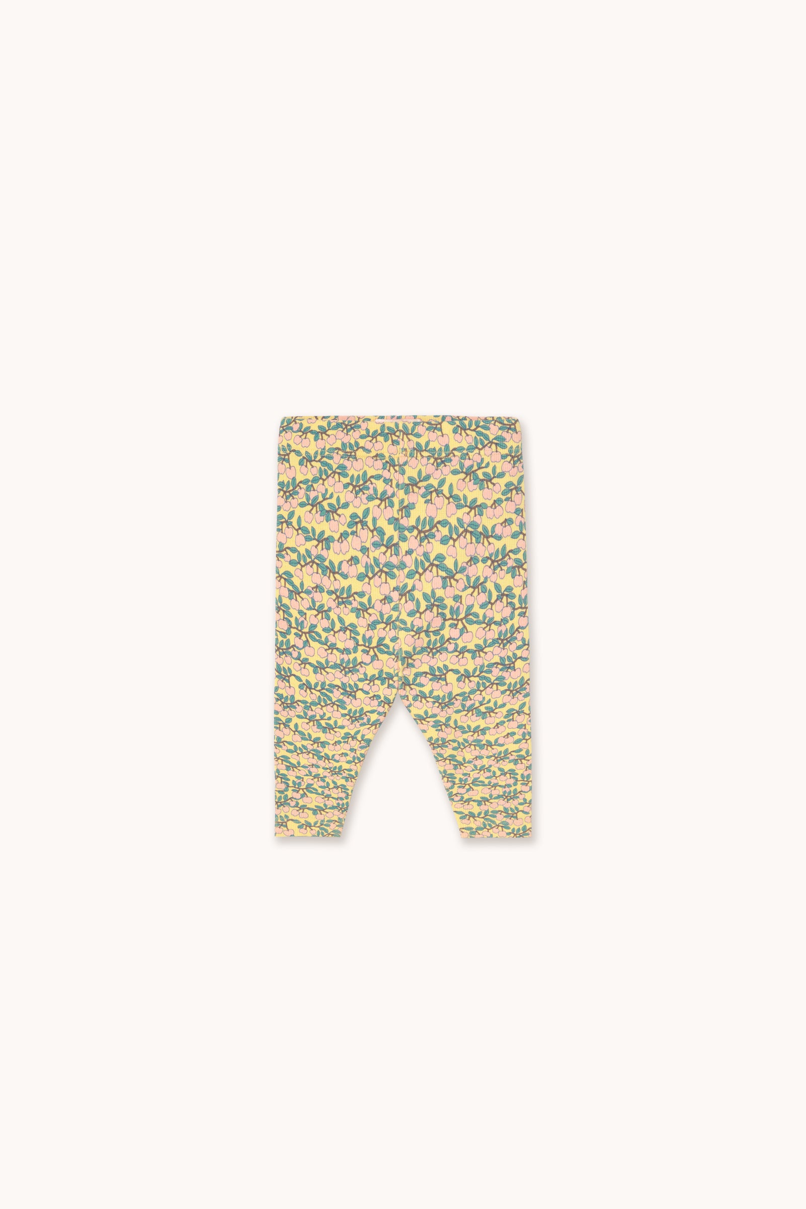 MINI APPLES AOP RIB BABY PANT mellow yellow