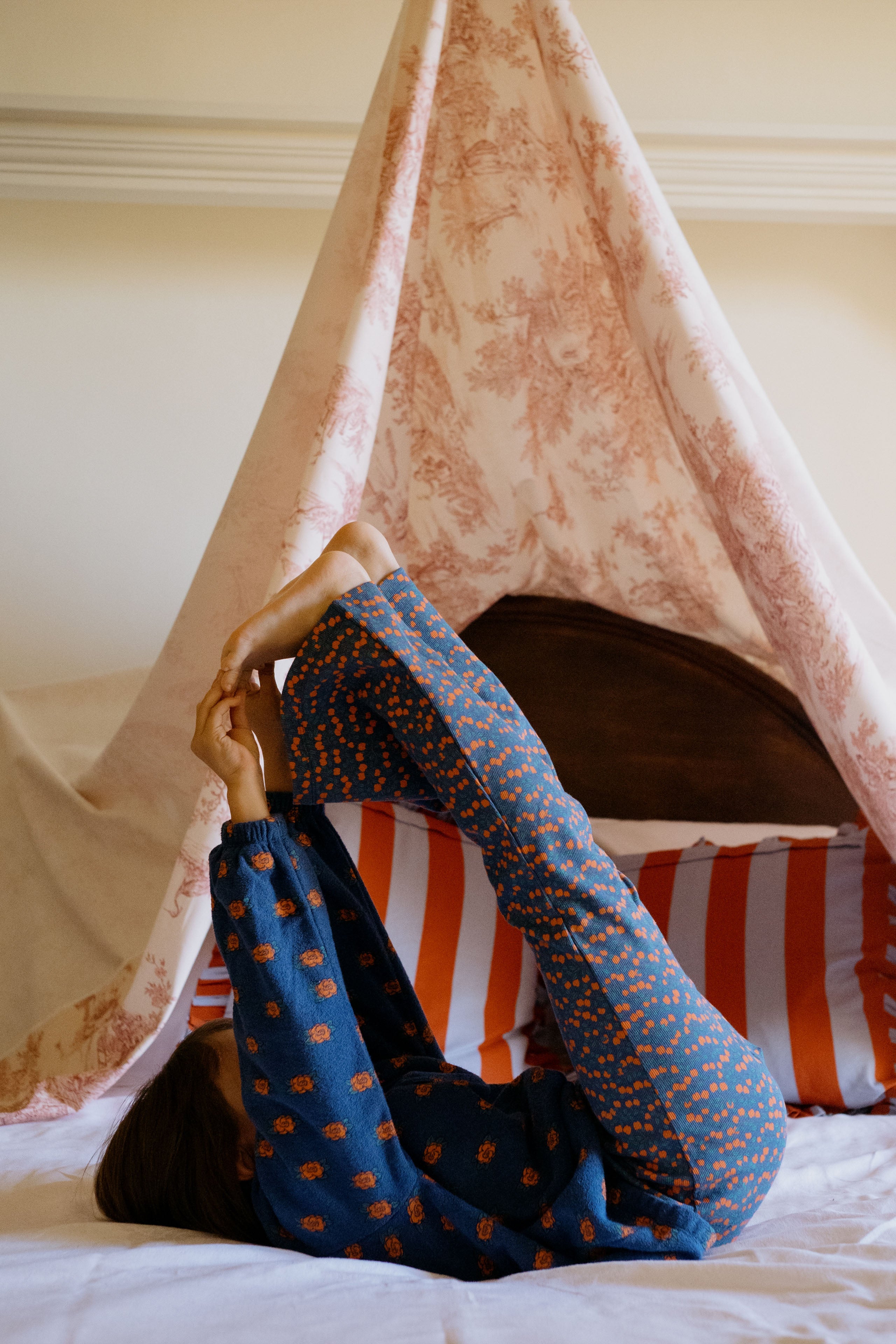 MINI APPLES RIB PANT light navy