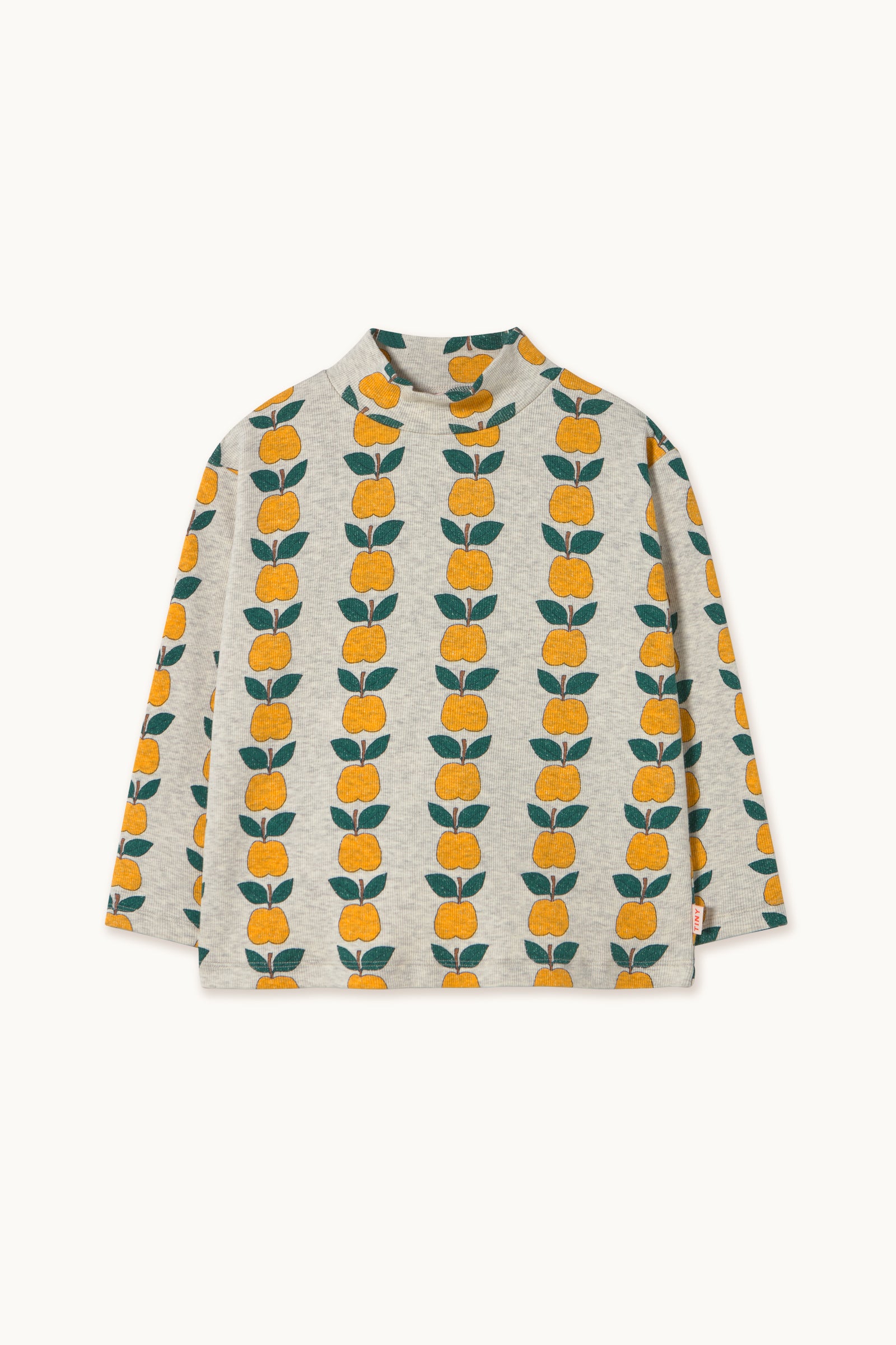 APPLES RIB MOCKNECK light cream heather