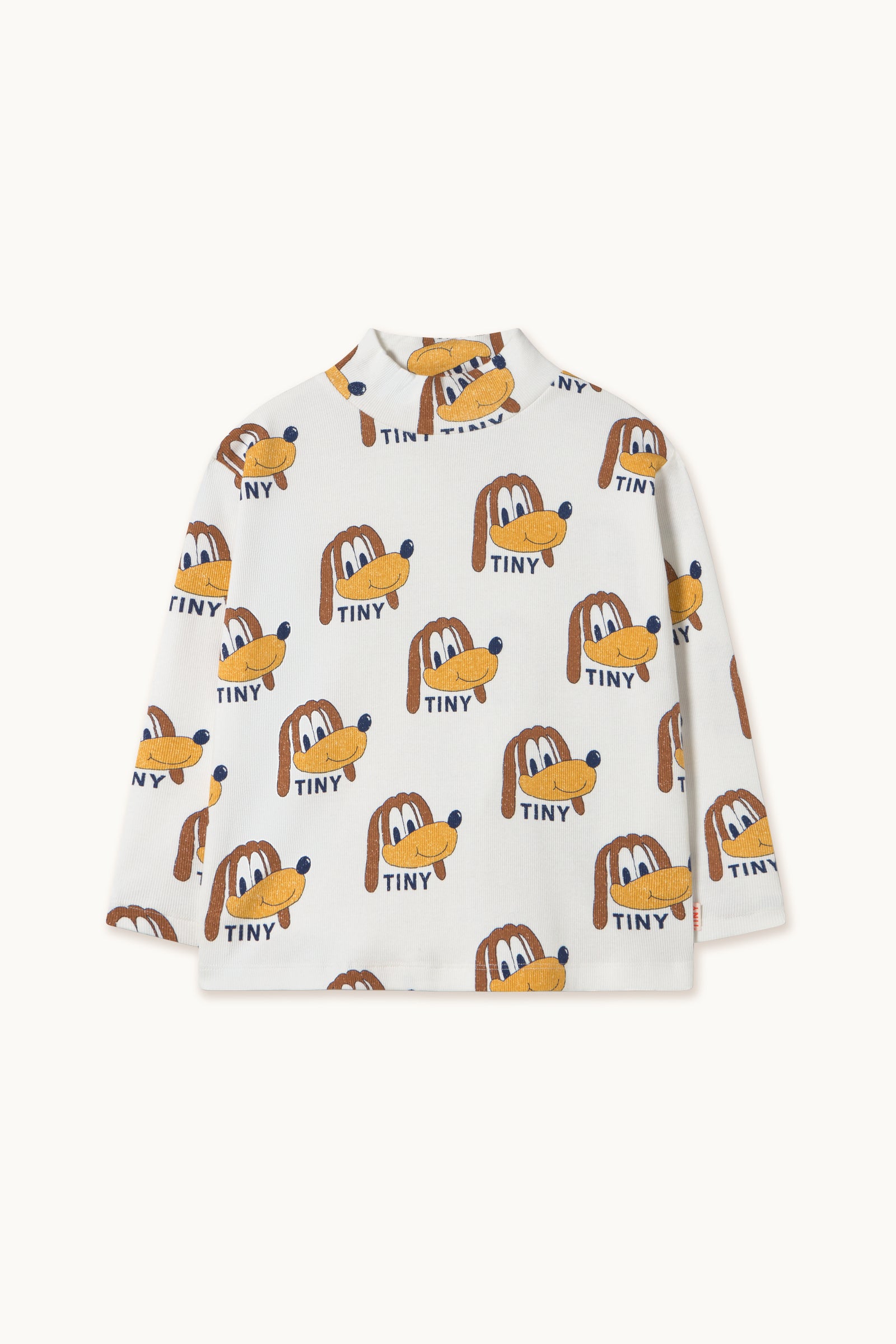 DOGS RIB MOCKNECK off-white