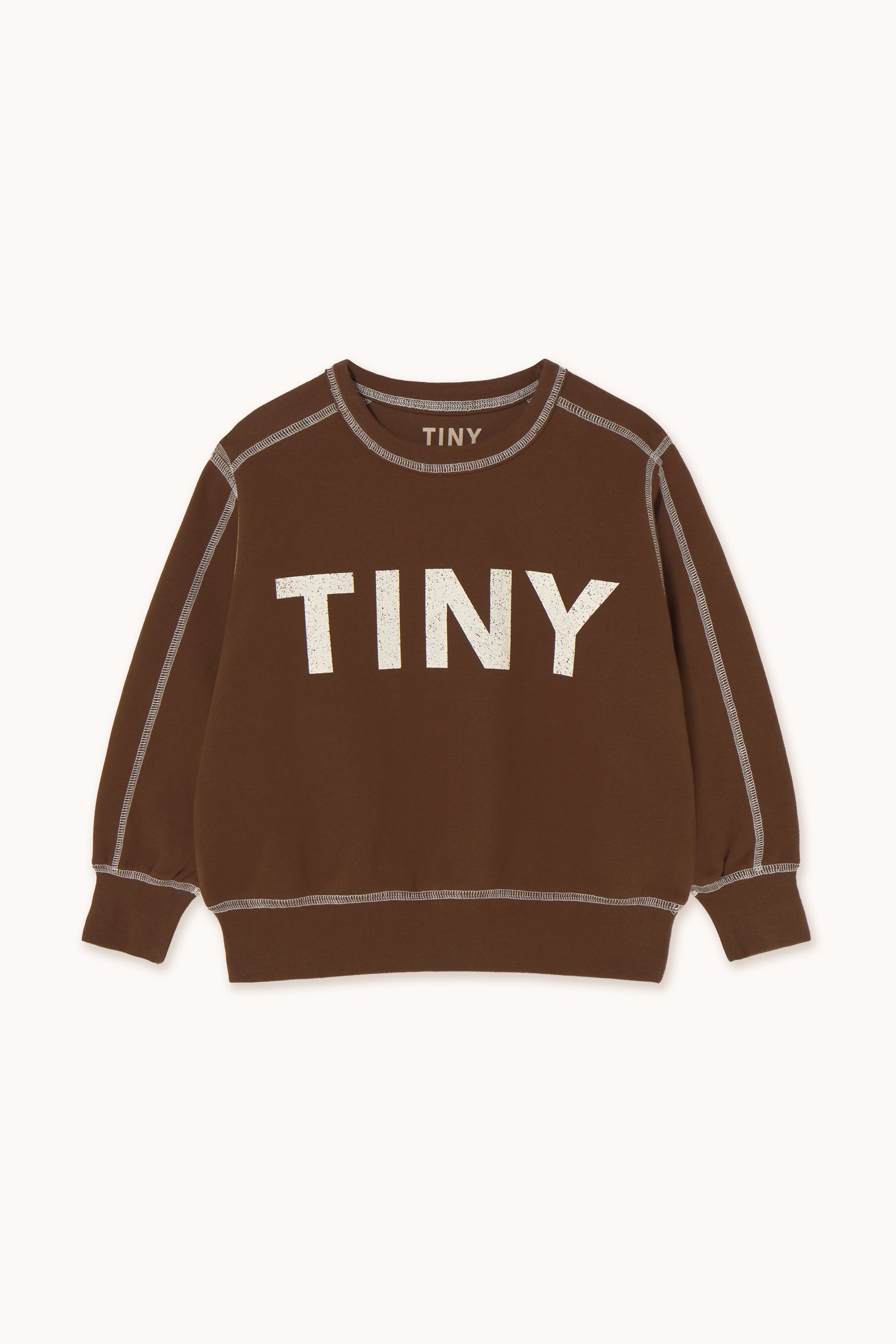 CONTRAST SWEATSHIRT dark brown