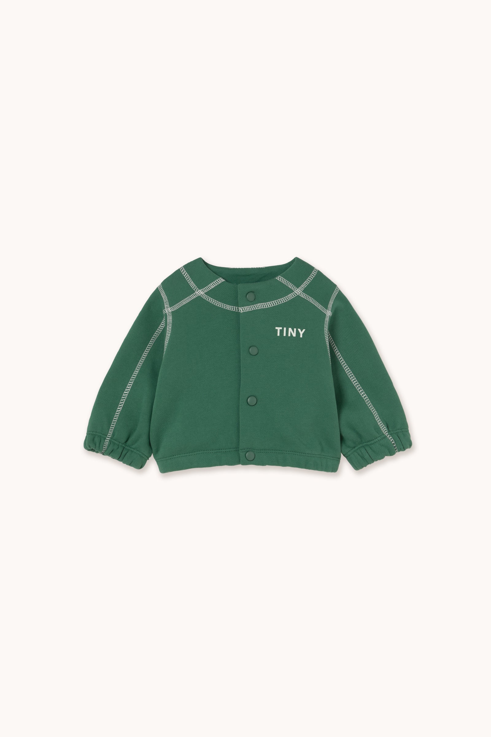 CONTRAST BABY JACKET dark green