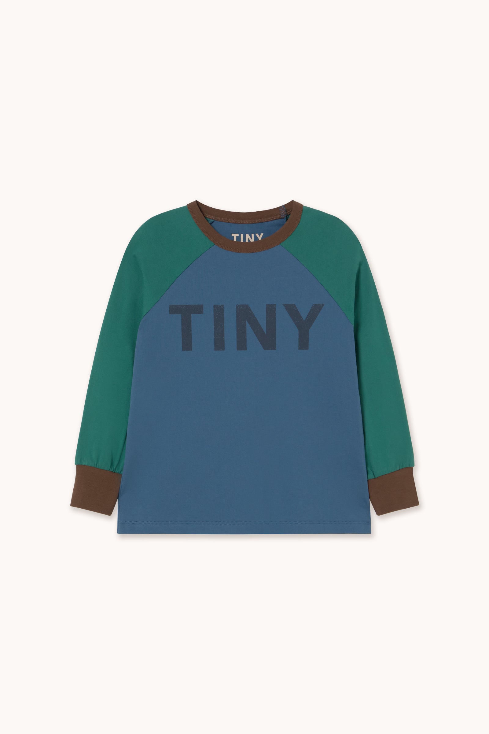 TINY COLOR BLOCK RAGLAN SLEEVE TEE light navy