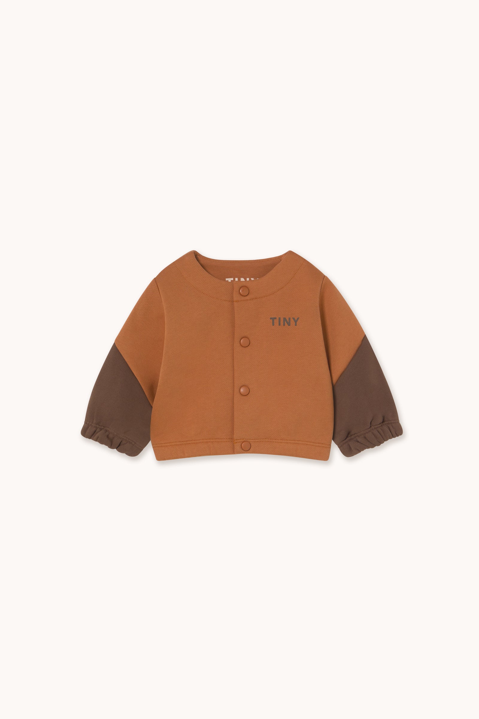 TINY COLOR BLOCK BABY JACKET light brown