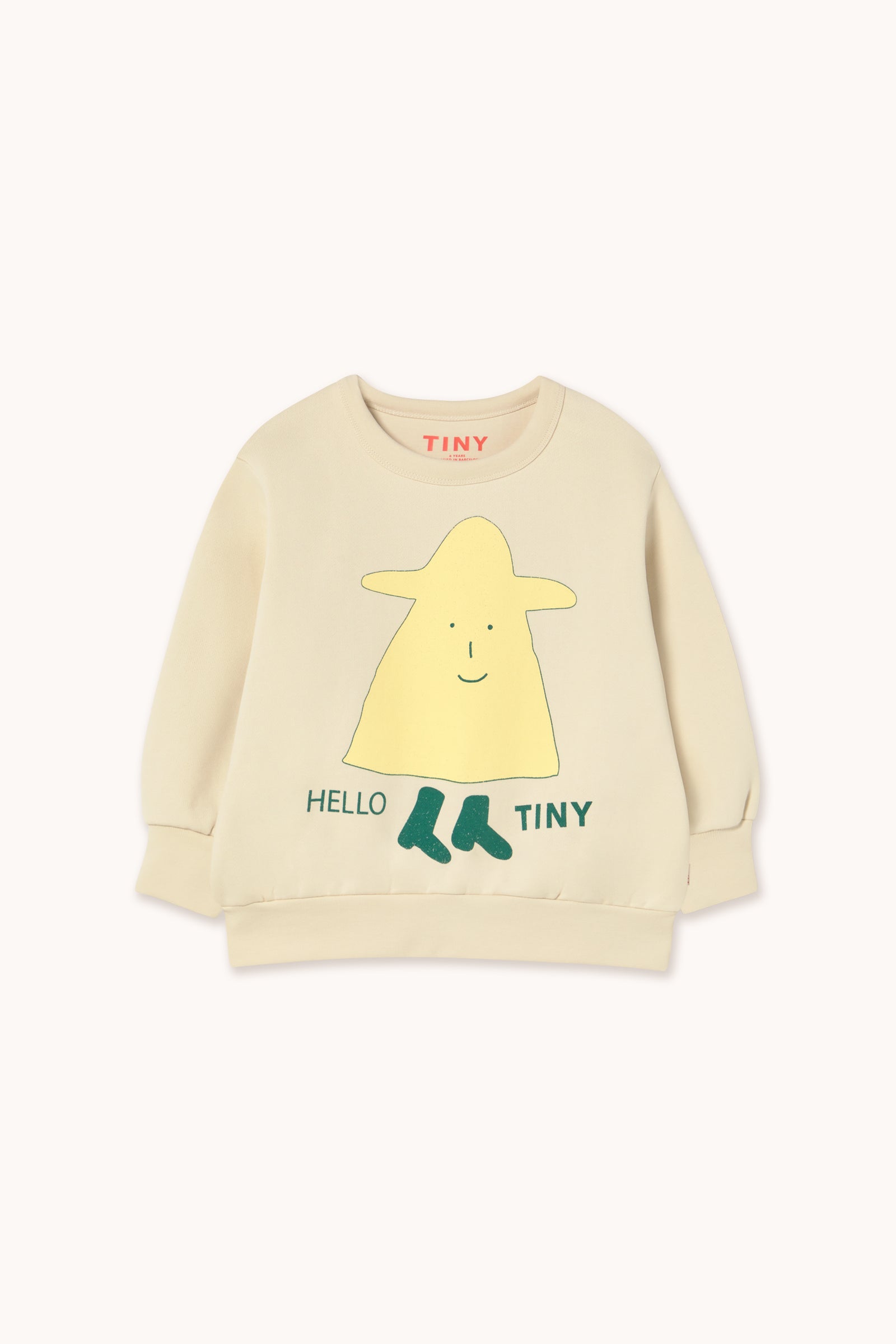 HELLO GRAPHIC SWEATSHIRT vanilla