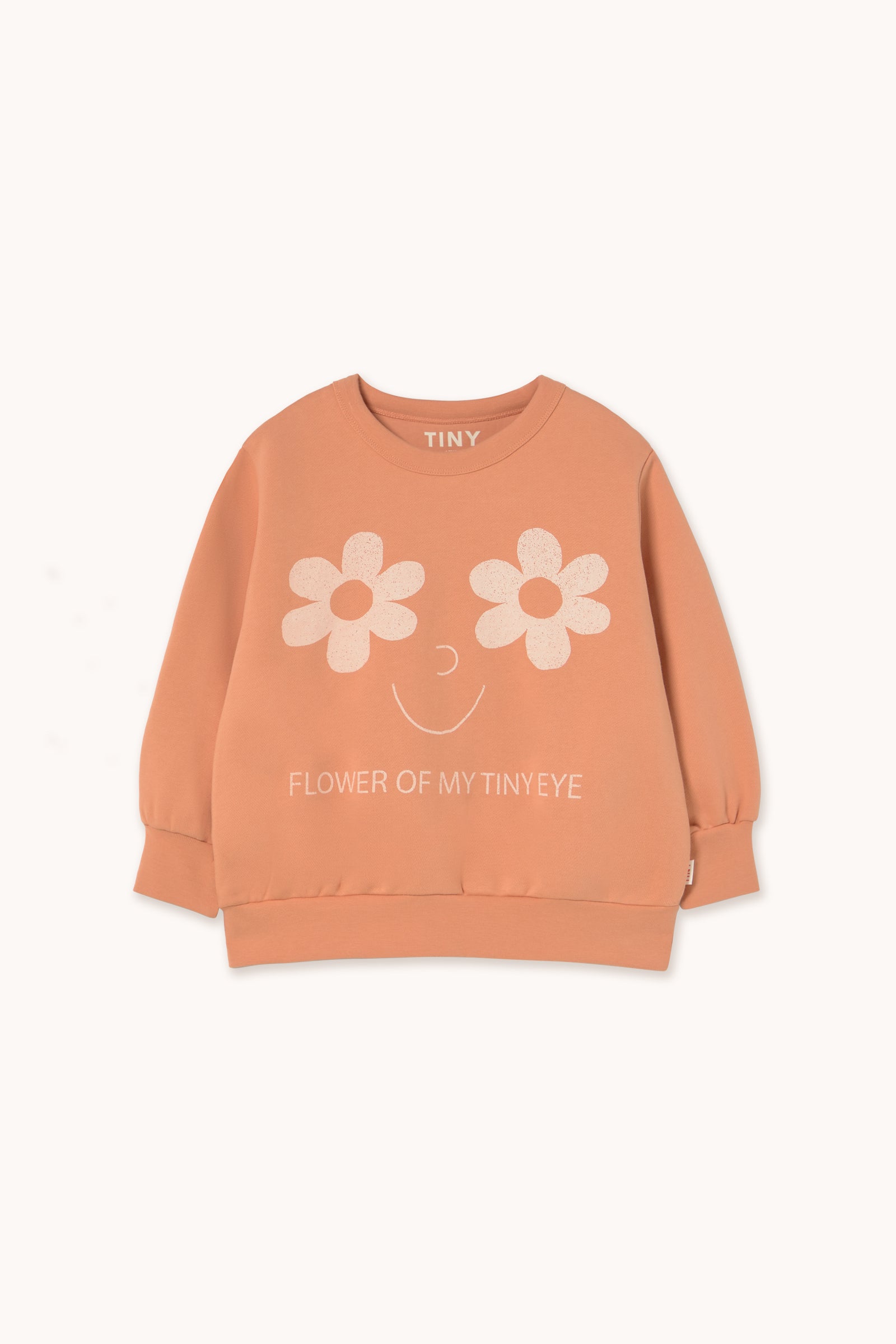 FLOWERS EYES GRAPHIC SWEATSHIRT light rust
