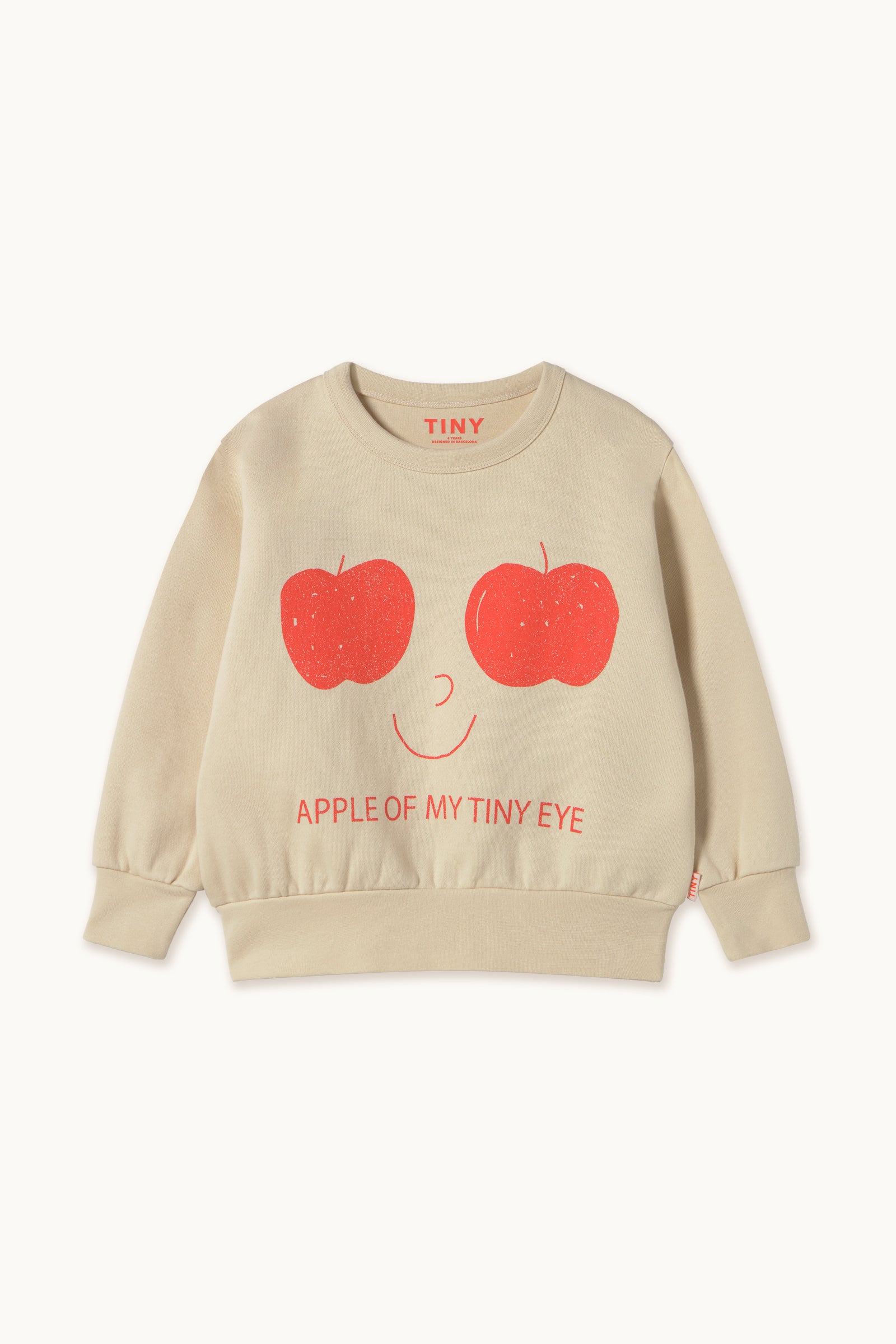 APPLES EYES GRAPHIC SWEATSHIRT vanilla
