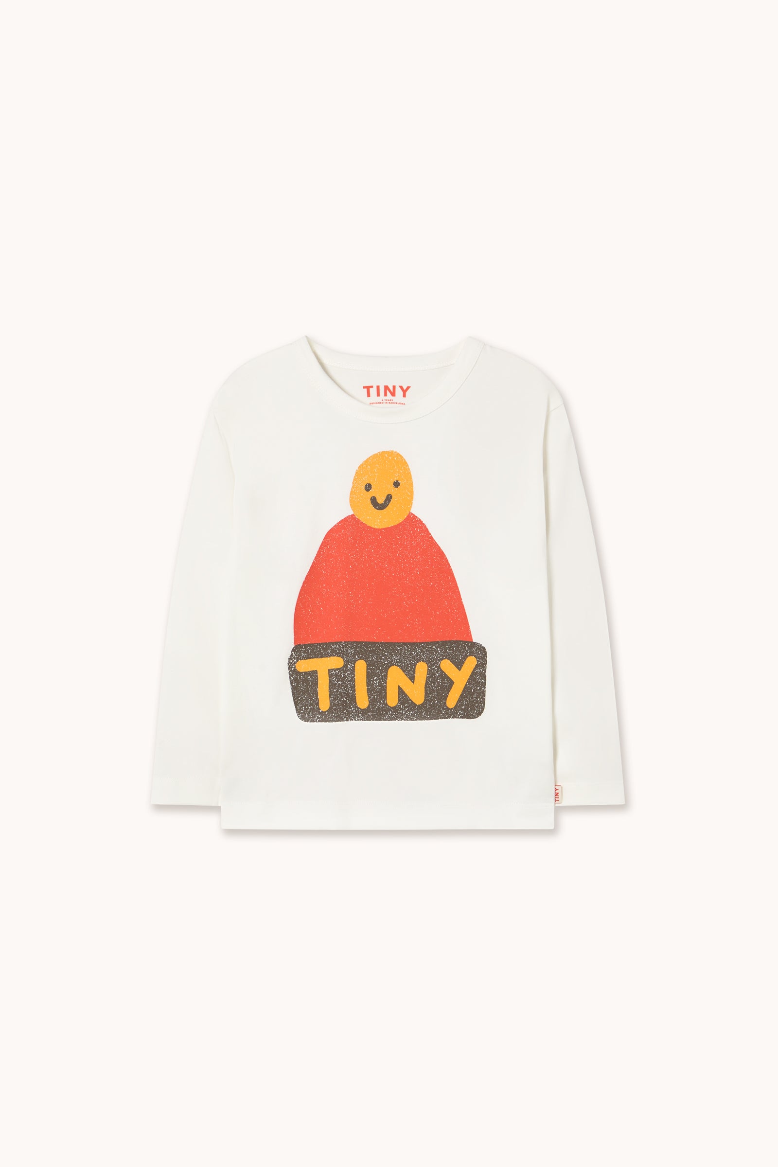 BEANIE GRAPHIC SLEEVE TEE off-white