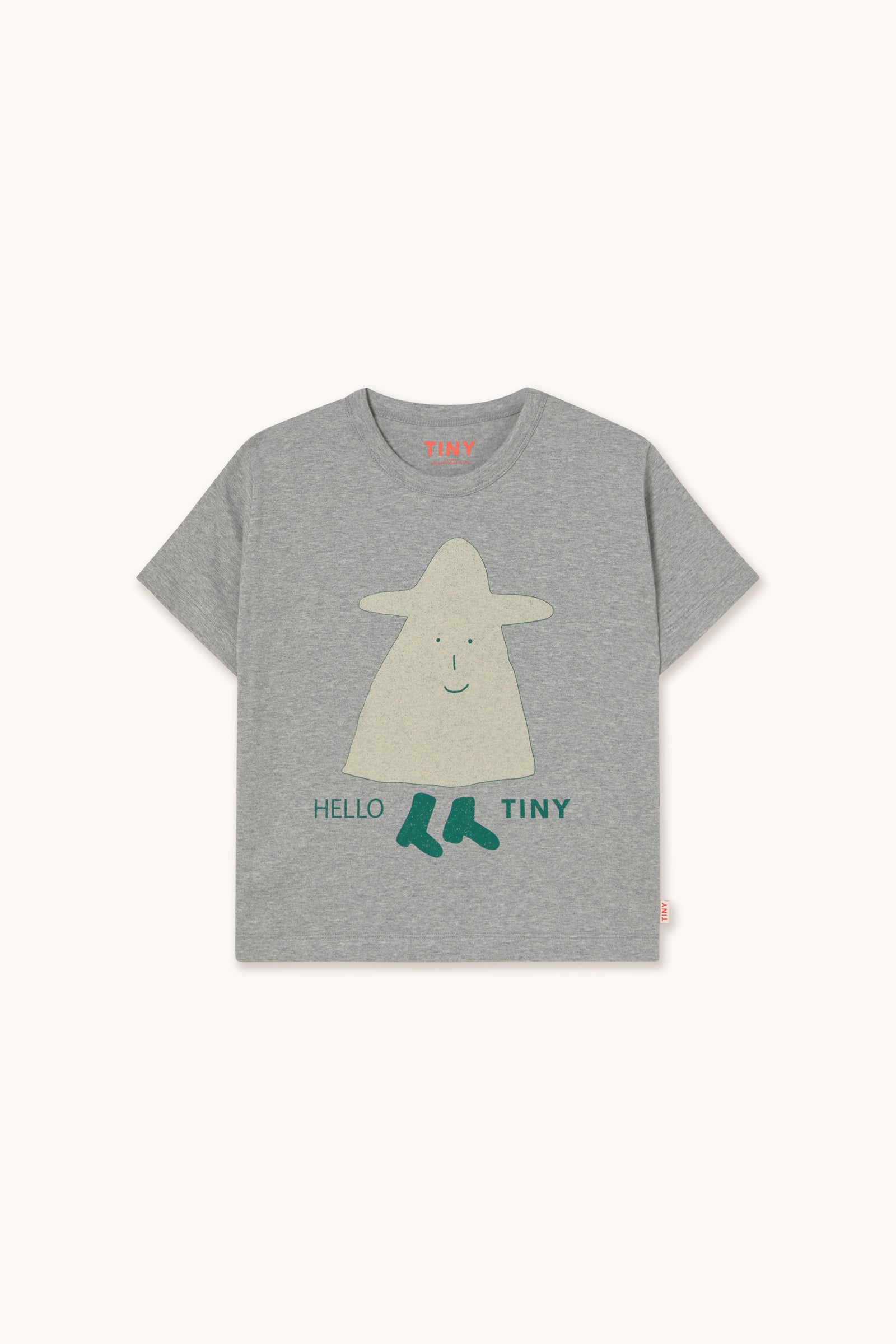 HELLO GRAPHIC TEE medium grey heather