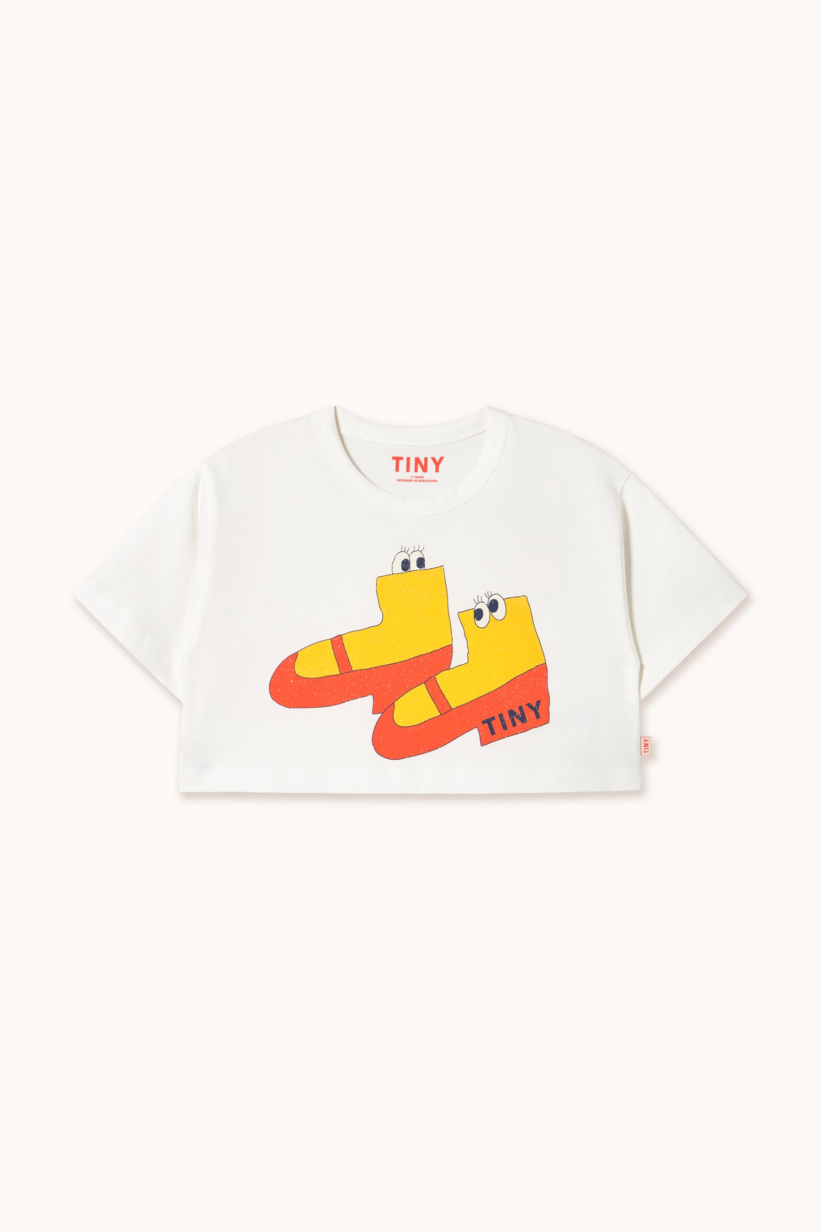 WALK GRAPHIC CROP TEE off-white