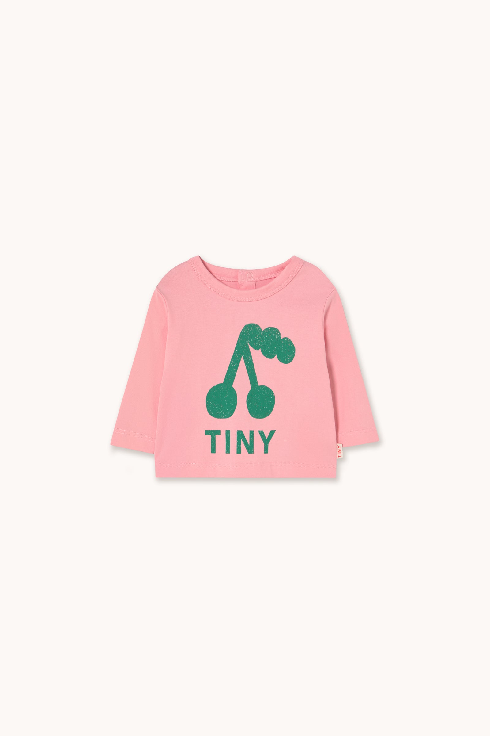 CHERRY GRAPHIC BABY TEE pink