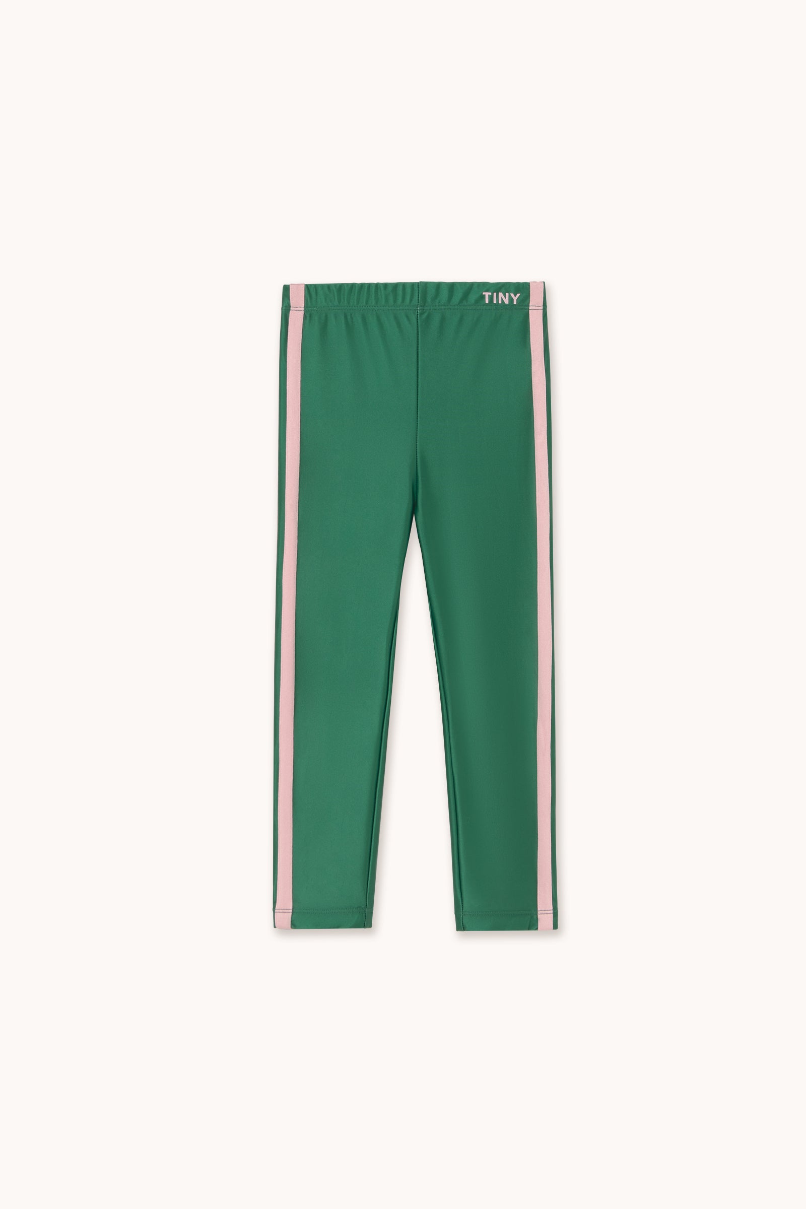 LEGGINGS SHINY LOGO dark green