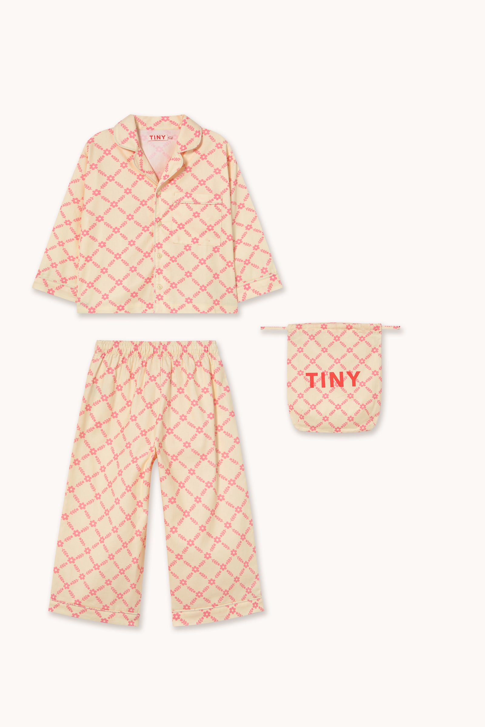 FLOWER GRID SET dusty yellow