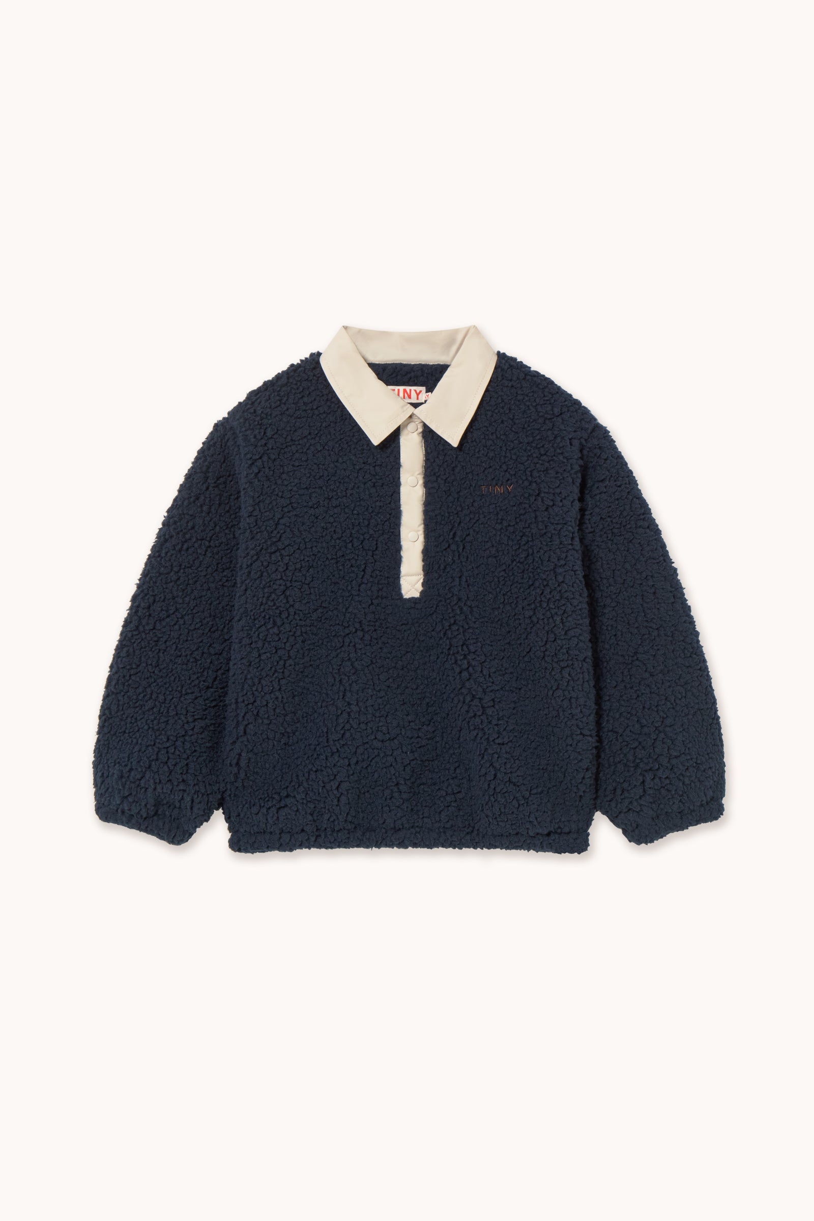 SHERPA COLLAR SWEATSHIRT navy