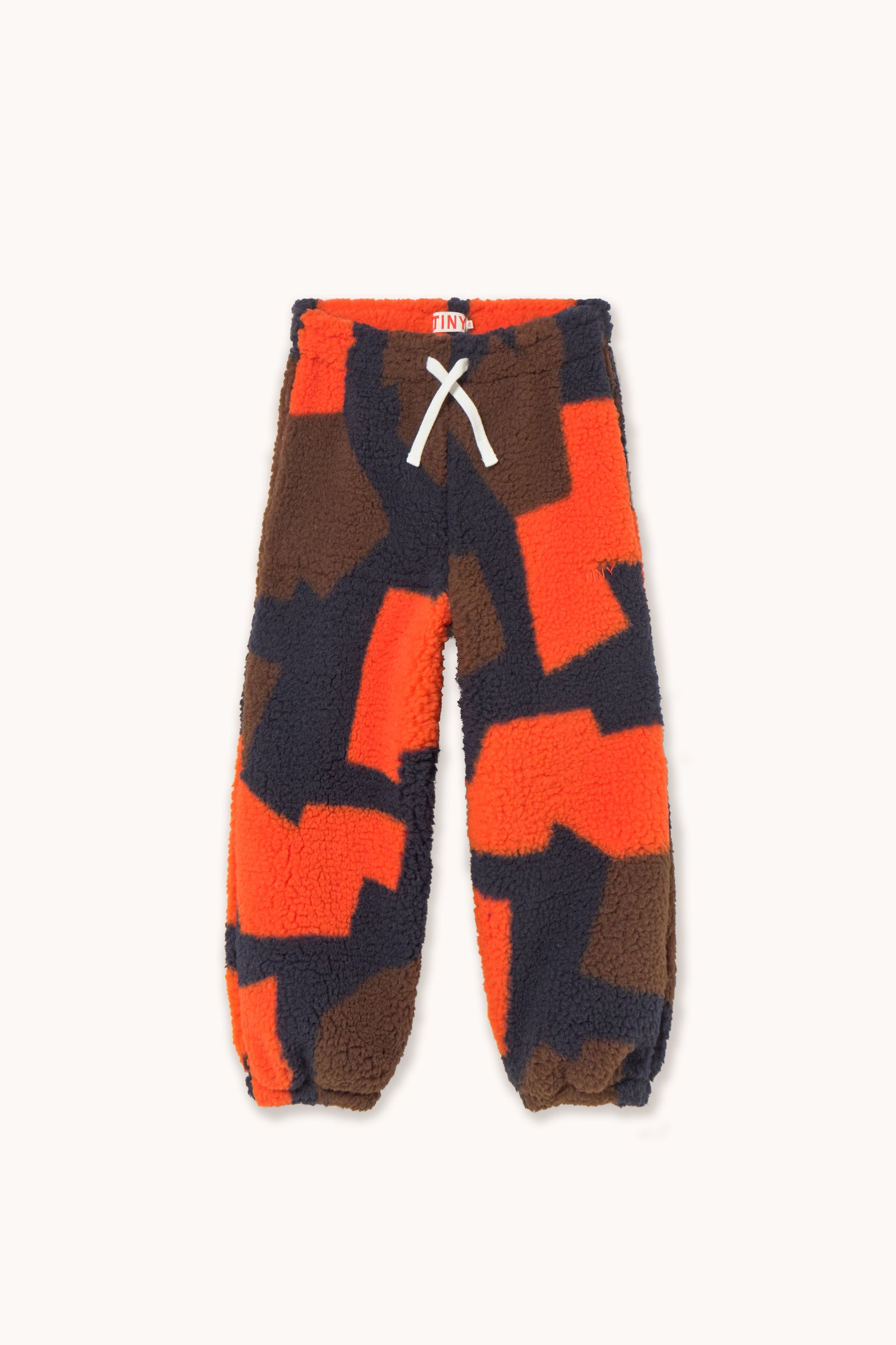 ABSTRACT SHERPA SWEATPANT summer red