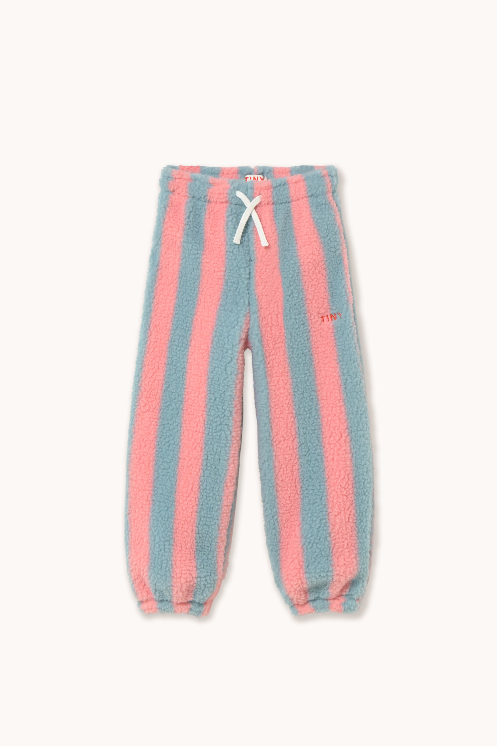 STRIPES SHERPA SWEATPANT warm grey/pink