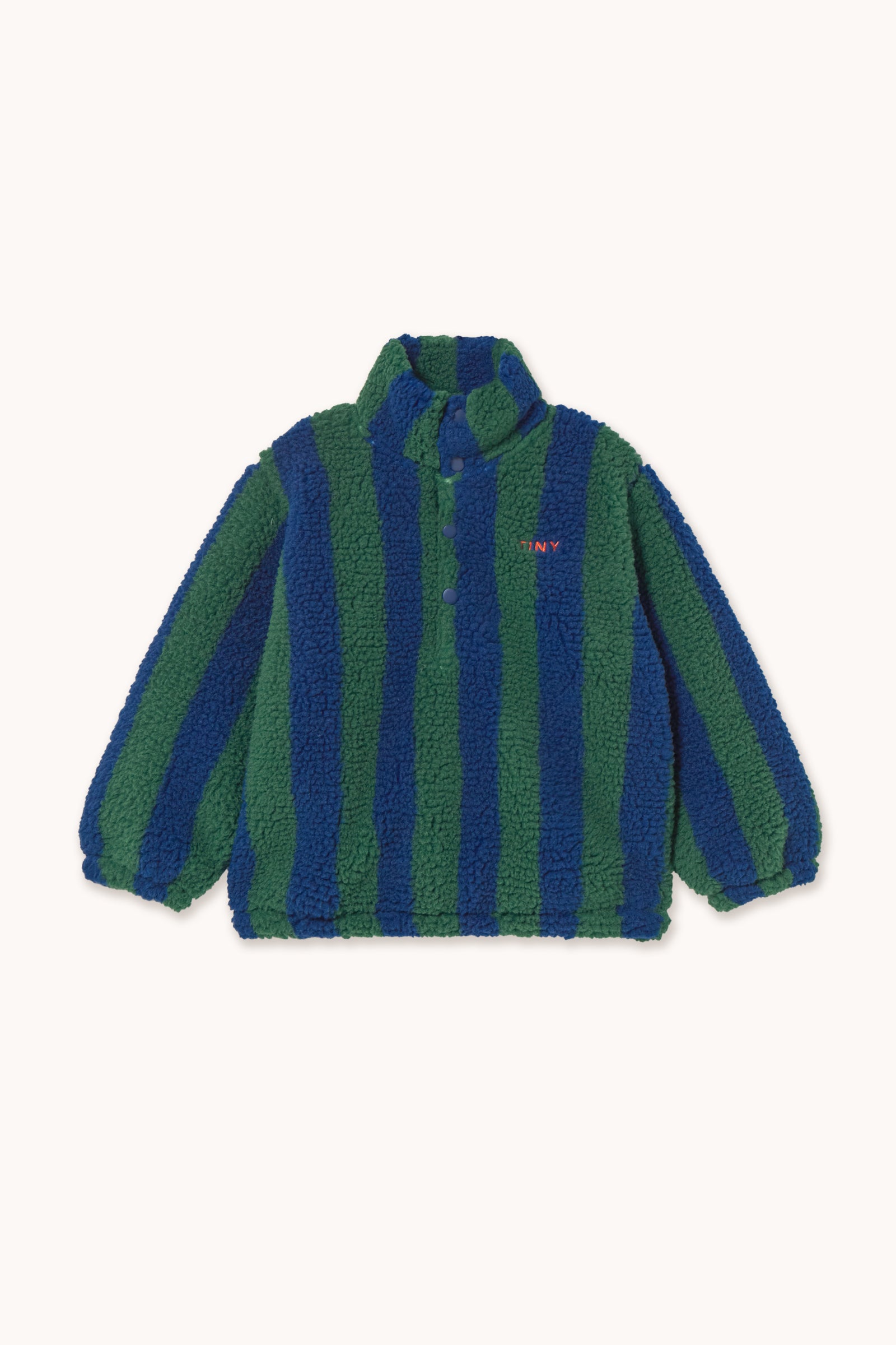 STRIPES SHERPA SWEATSHIRT dark green/light navy