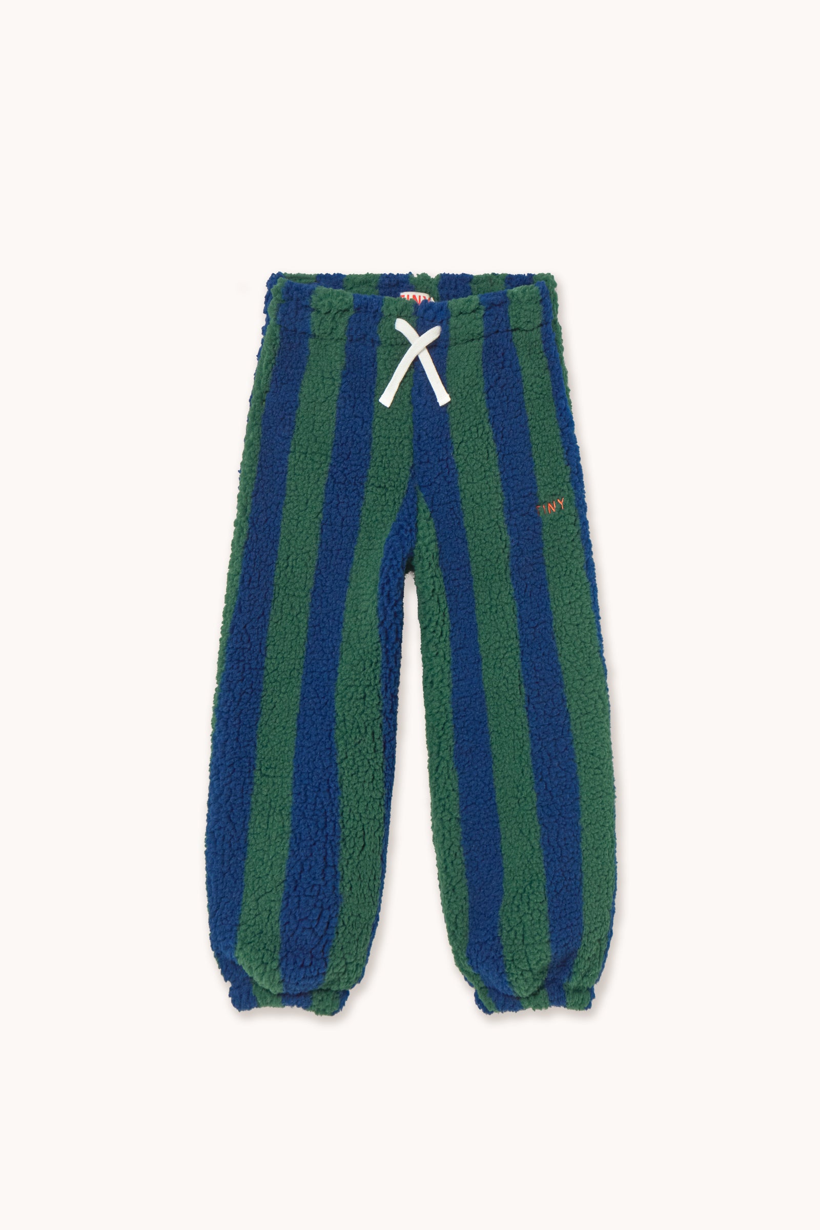 STRIPES SHERPA SWEATPANT dark green/light navy