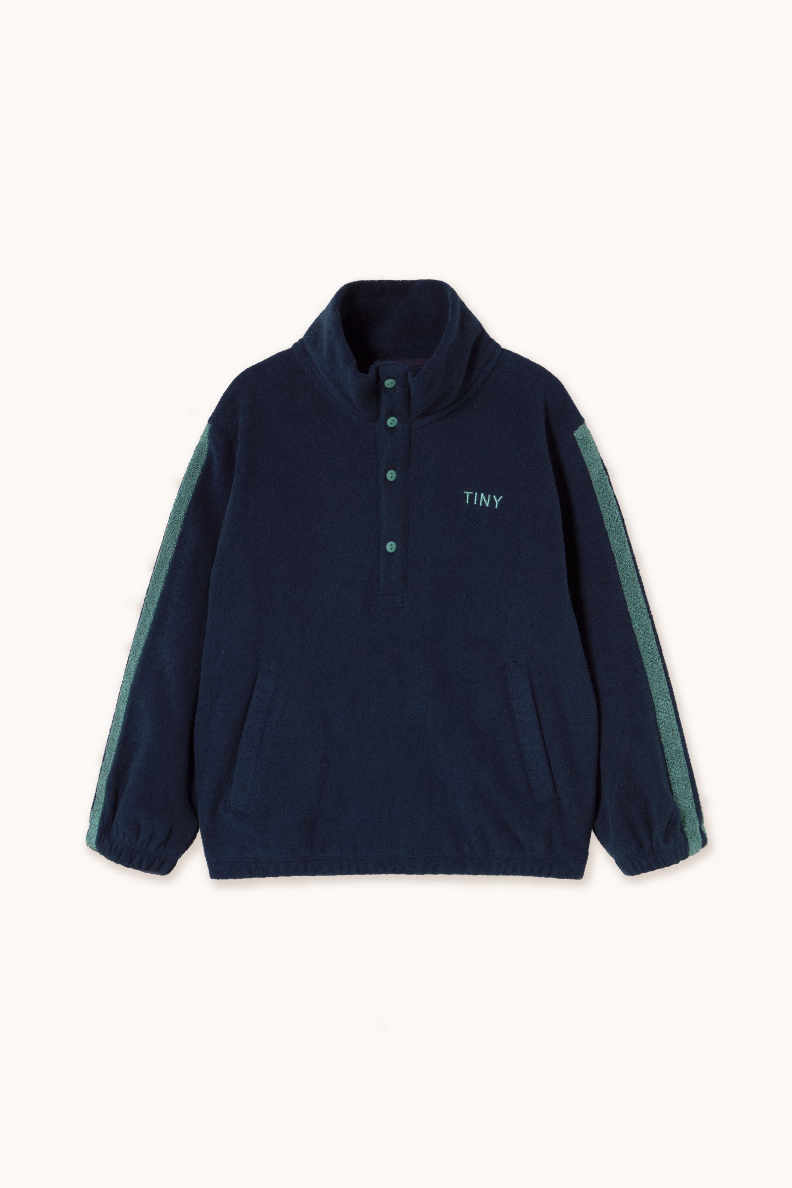 TOWEL MOCKNECK SWEATSHIRT navy