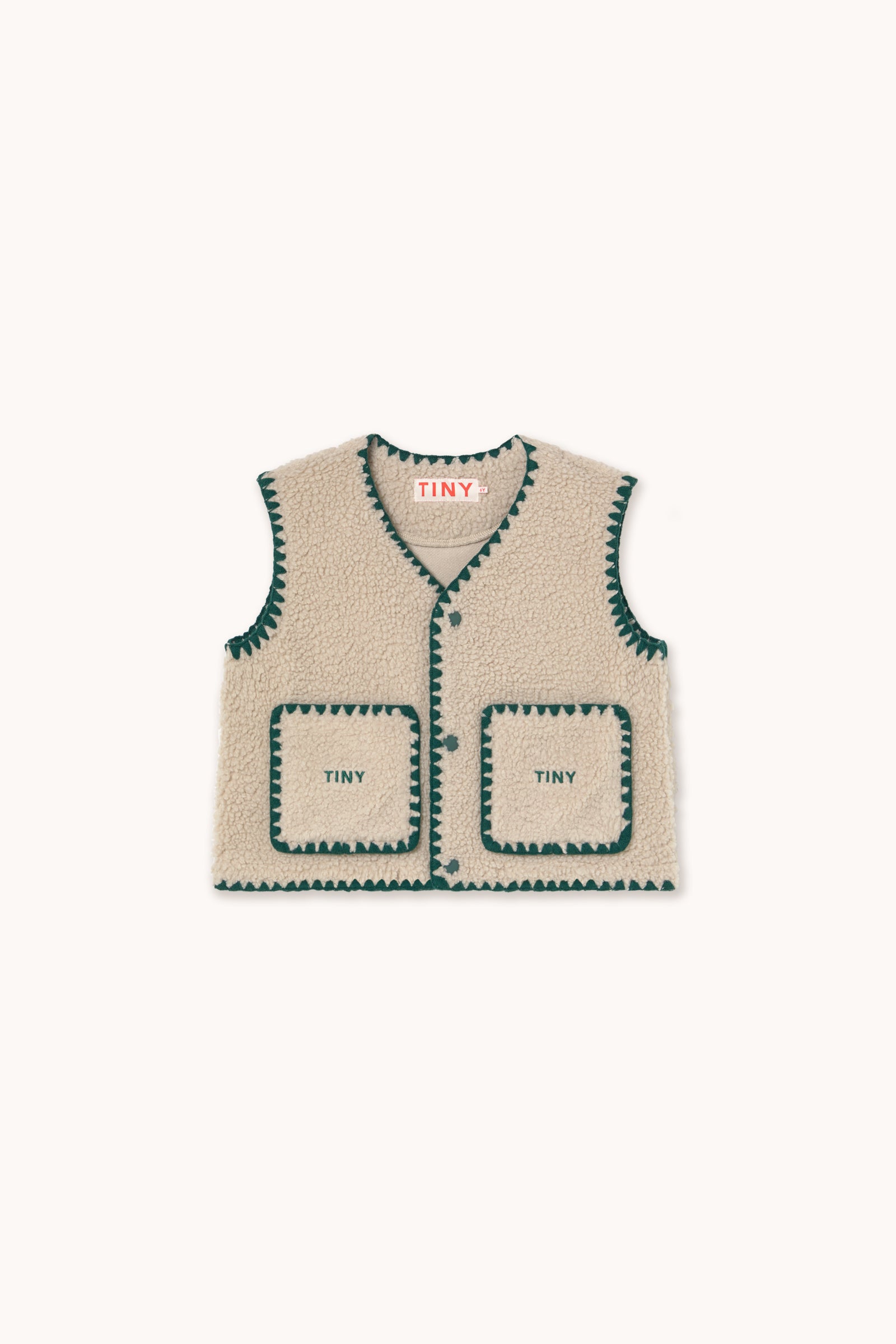 SHERPA VEST dark vanilla