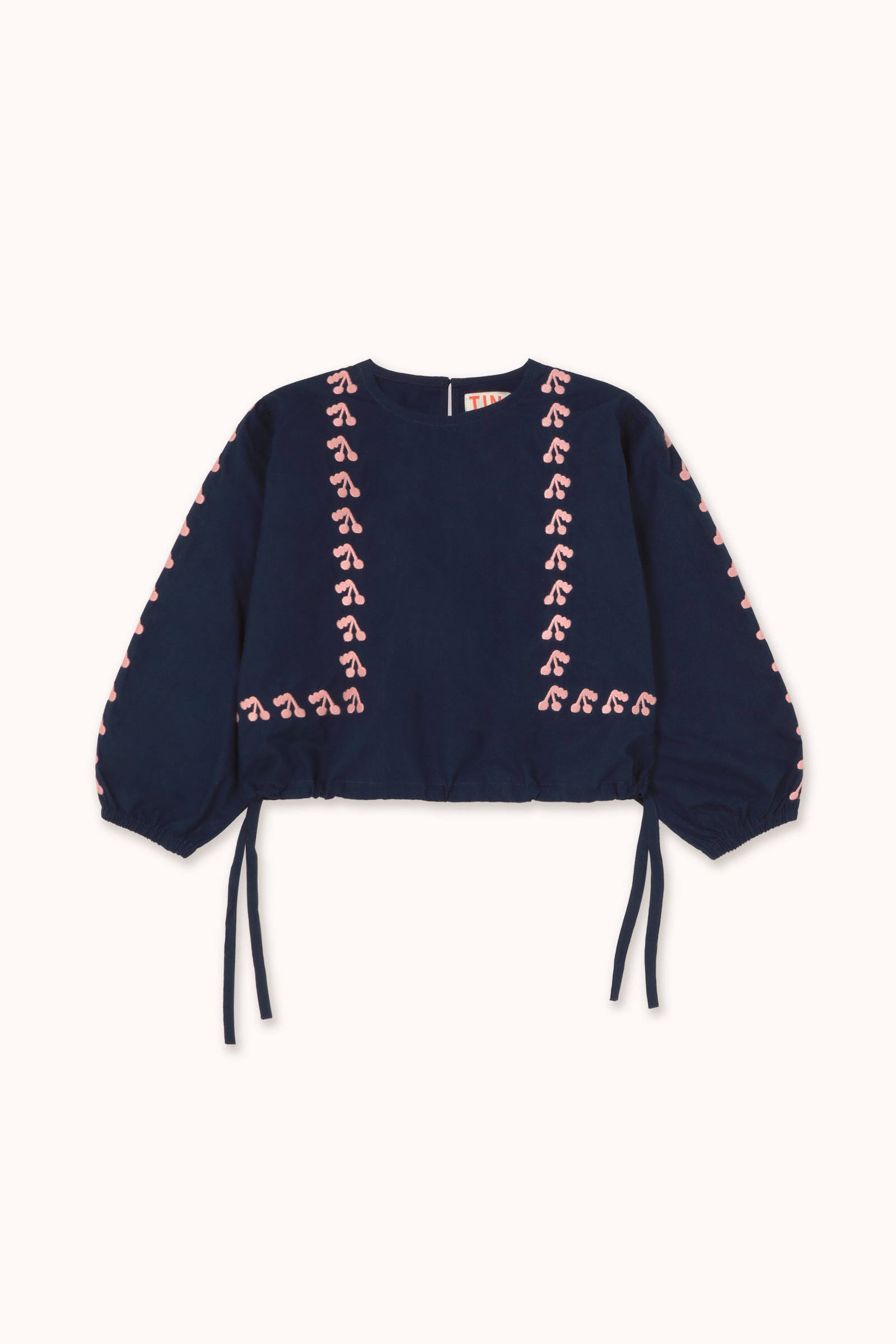 MINI CHERRIES BLOUSE navy