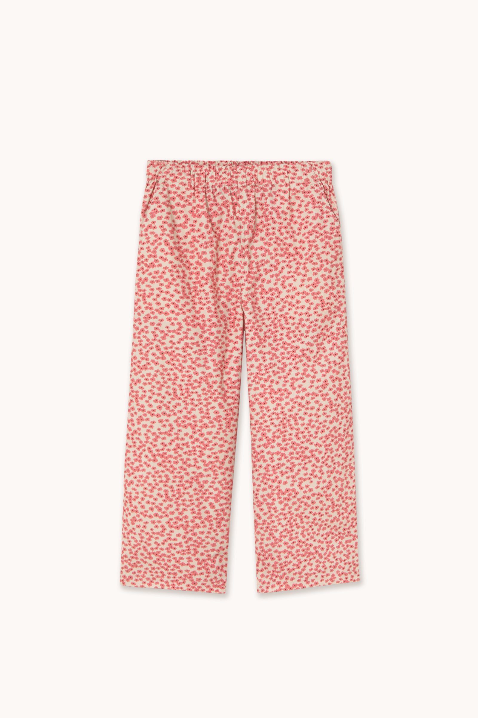 SMALL FLOWERS WOVEN PANT dark vanilla