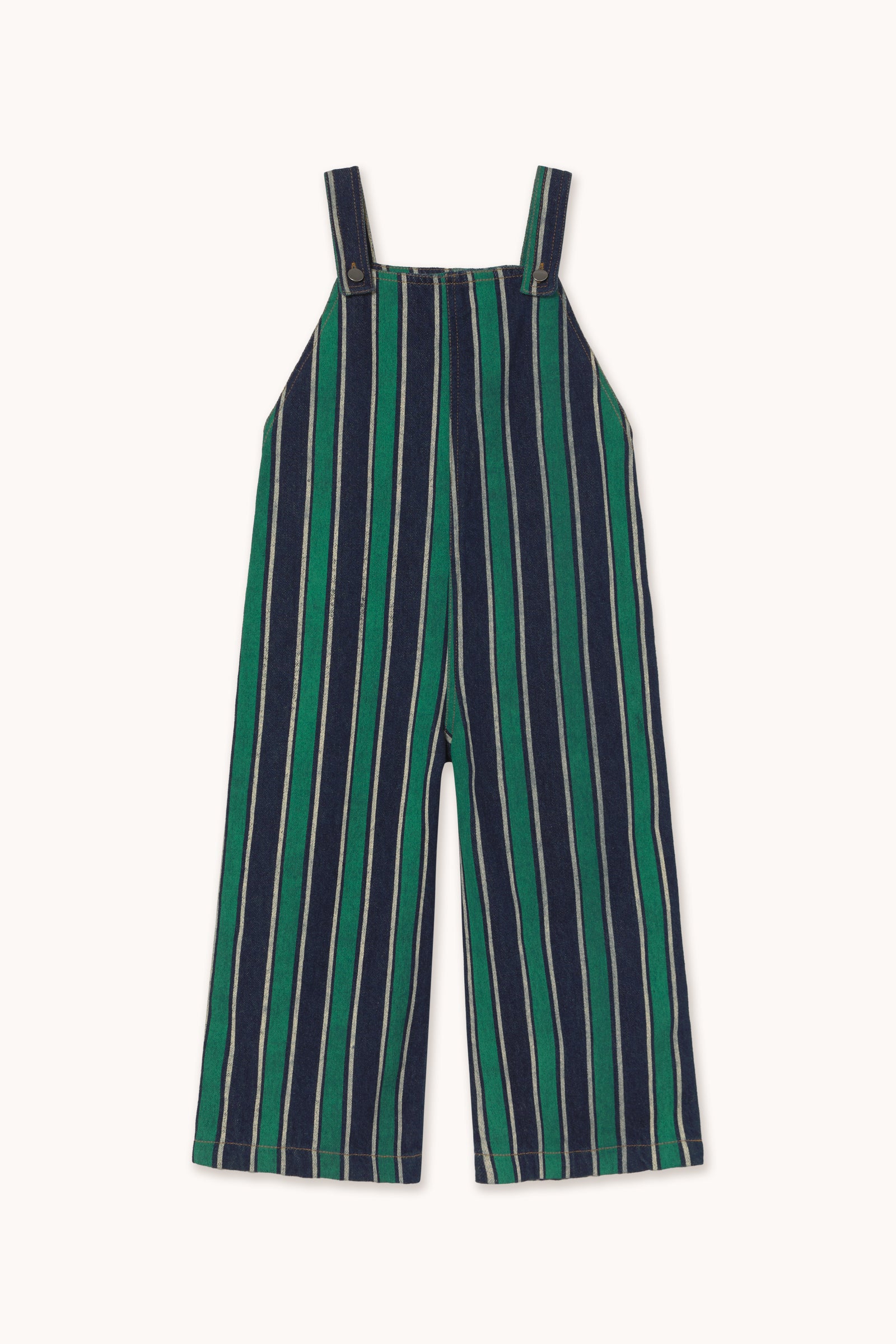 RETRO STRIPES DENIM DUNGAREE emerald