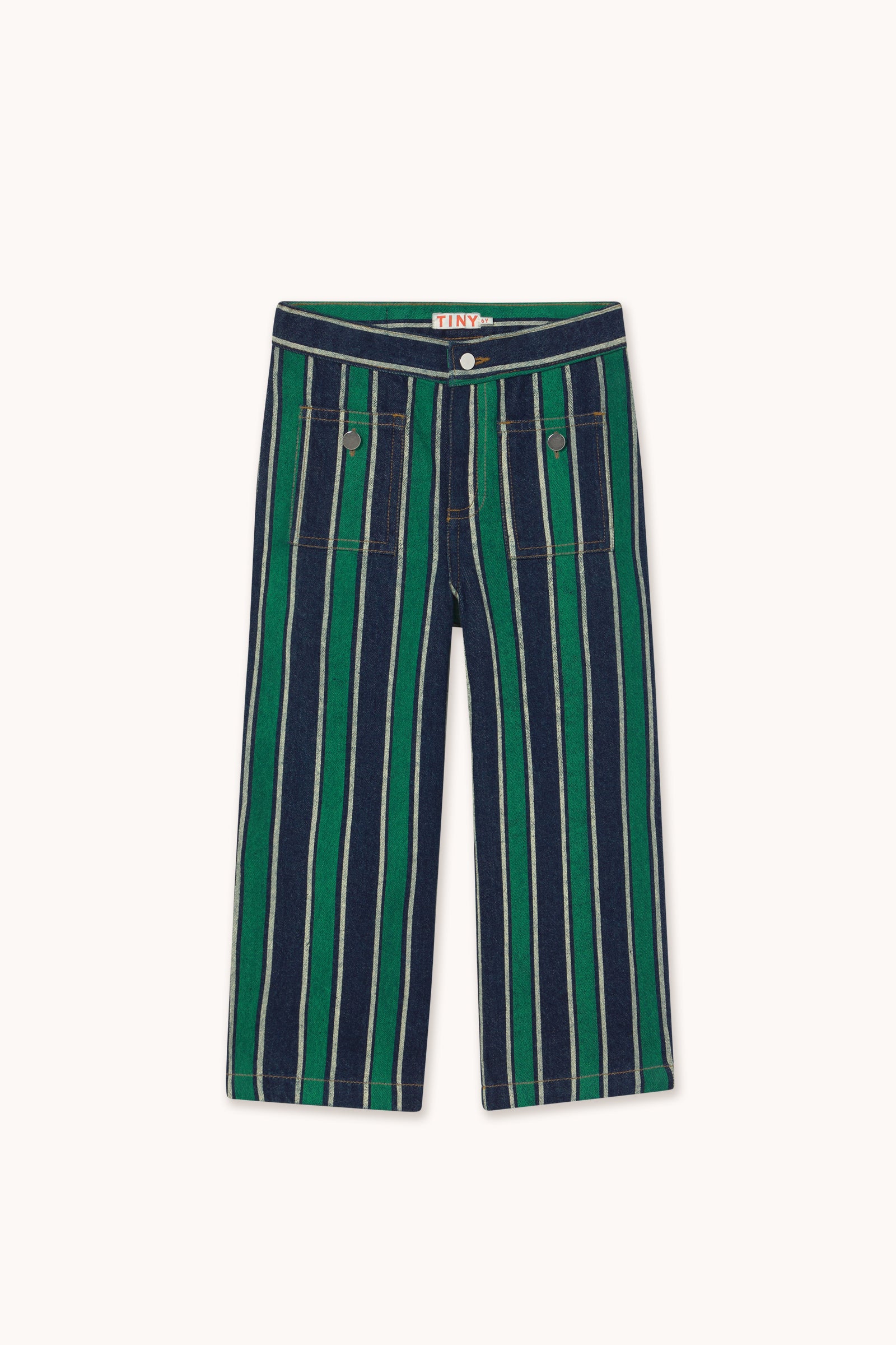 RETRO STRIPES JEANS emerald
