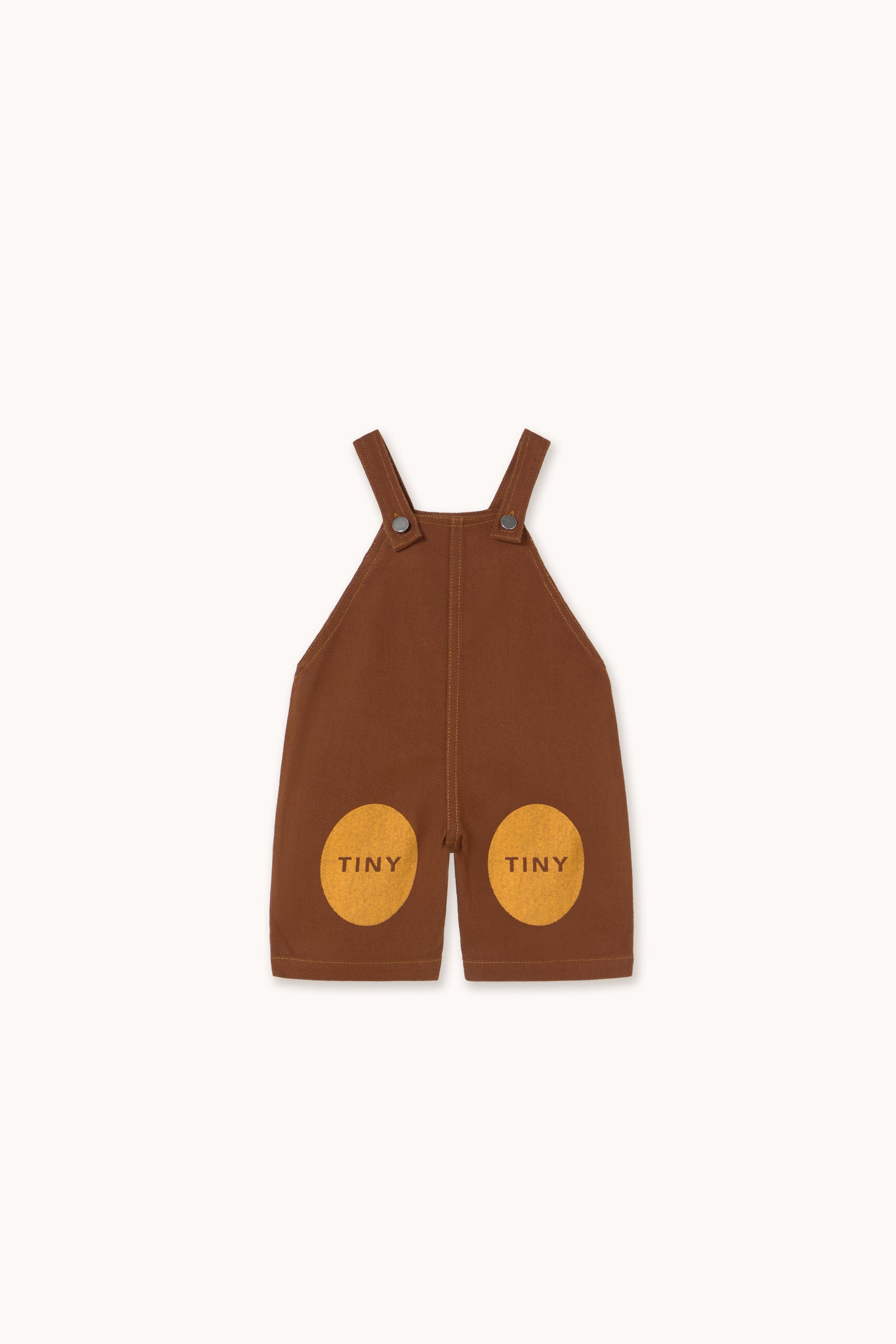 PRINTED DUNGAREE BABY brown denim