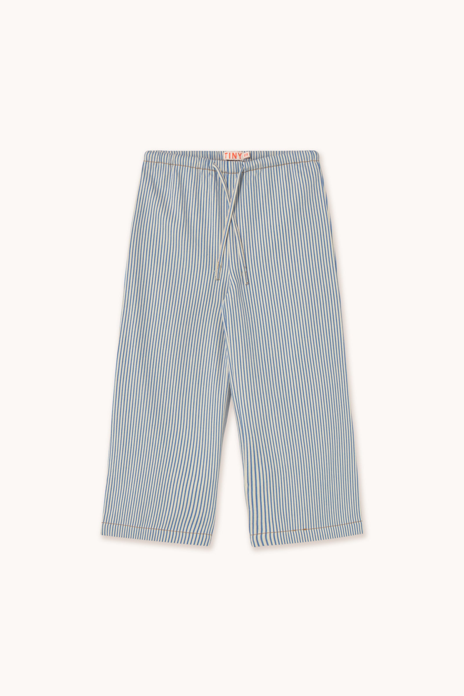 STRIPES BLUE PANT light cream
