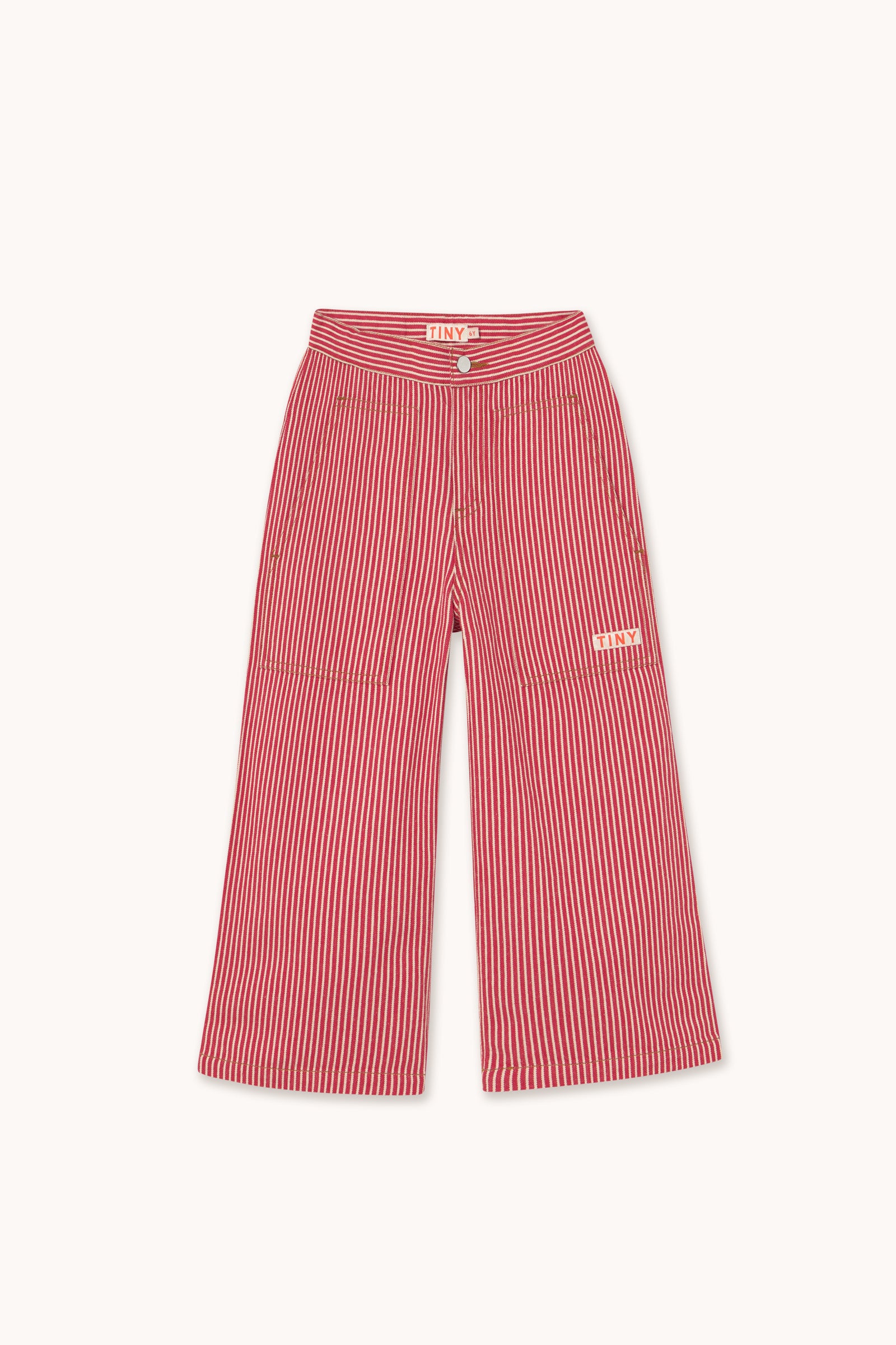 STRIPES STRAIGHT PANT summer red