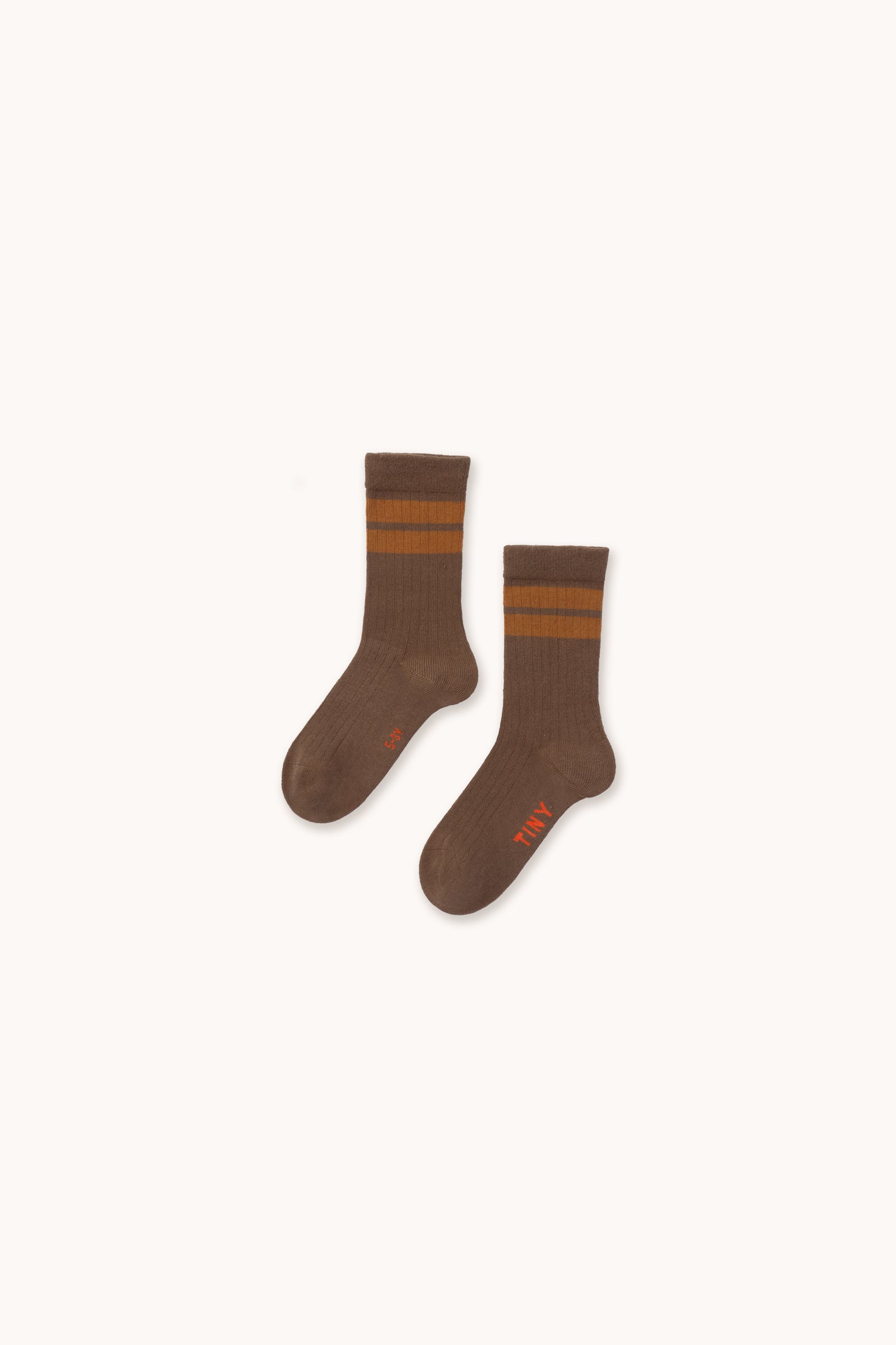 STRIPES MEDIUM SOCKS dark brown