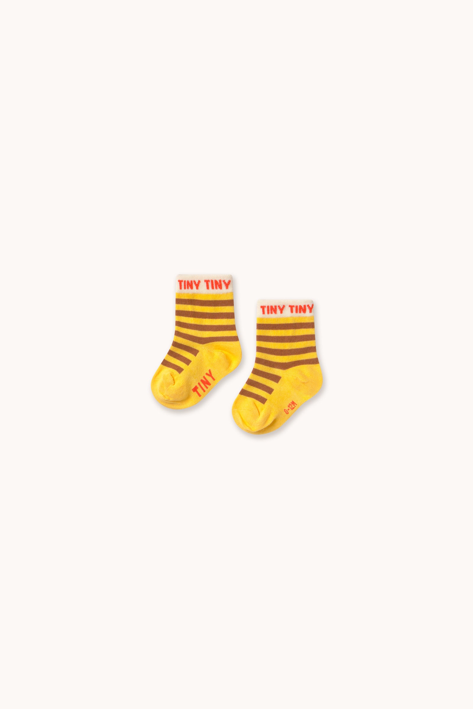 STRIPES SHORT HEIGHT SOCKS soft yellow