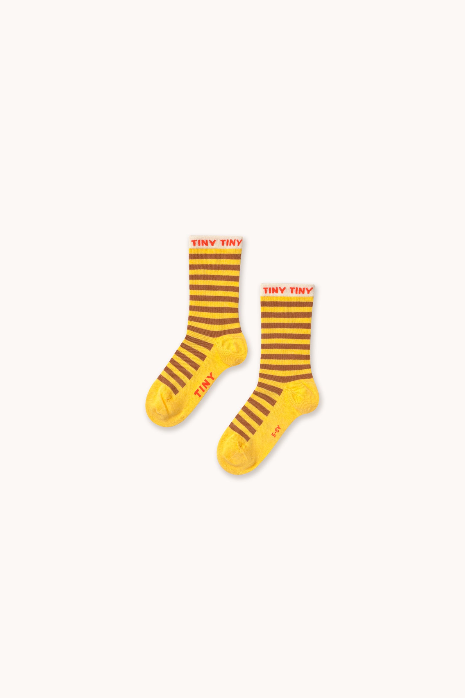 STRIPES SHORT HEIGHT SOCKS soft yellow