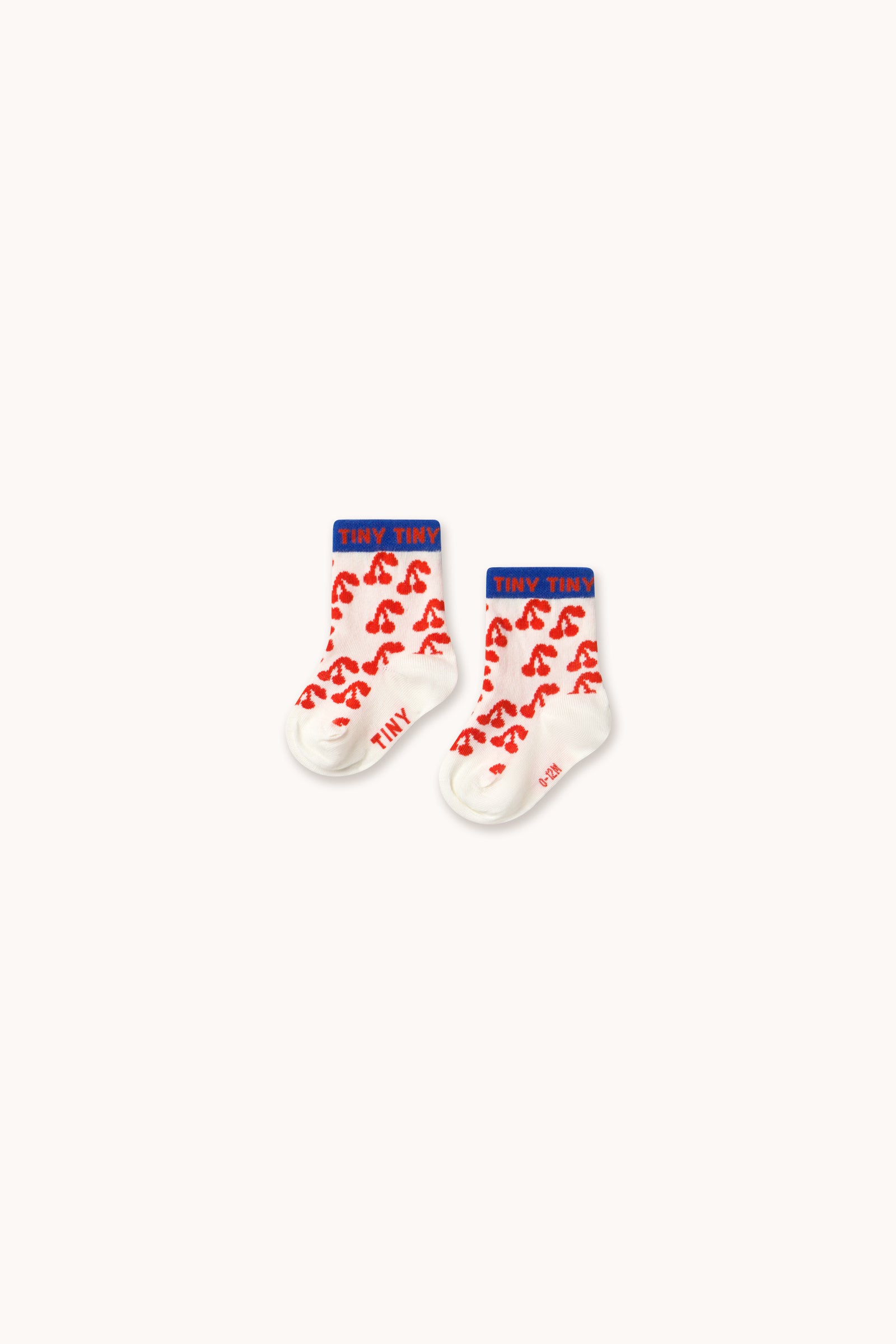 CHERRIES MEDIUM SOCKS off-white
