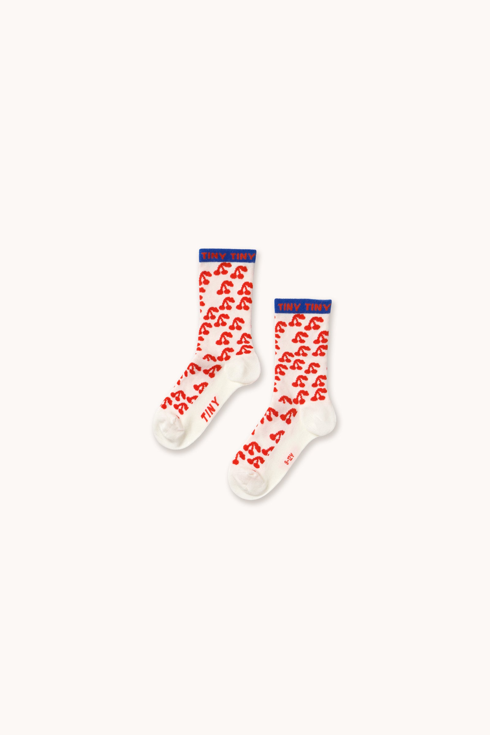 CHERRIES MEDIUM SOCKS off-white