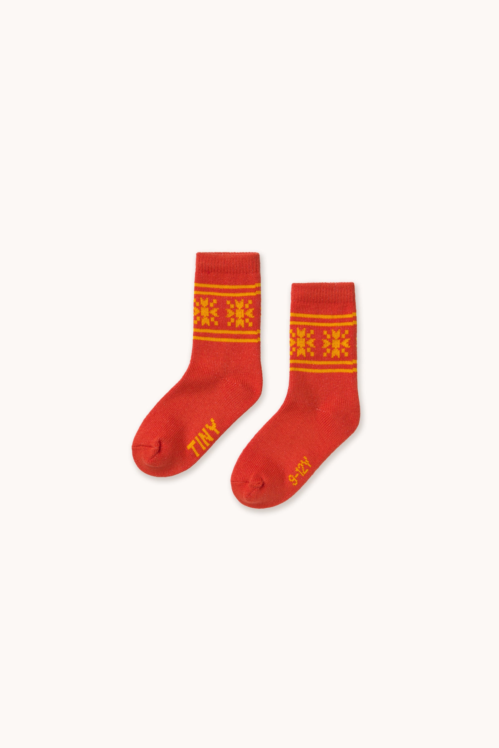 SNOW WOOL MEDIUM SOCKS summer red