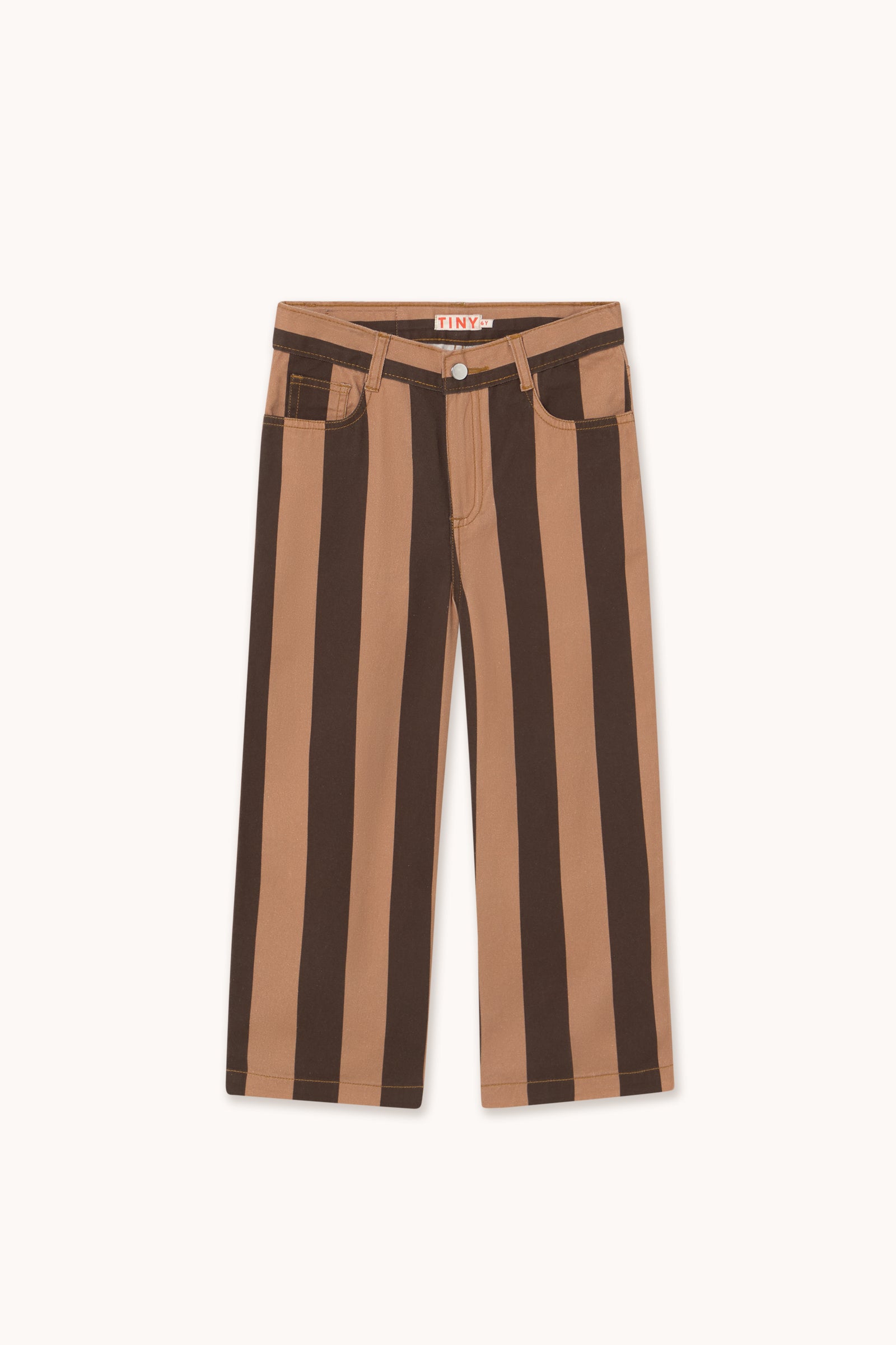 RETRO STRIPES PANT dark brown